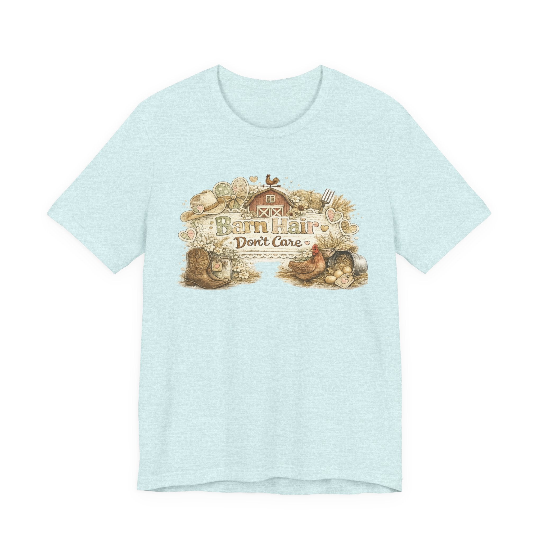 Barn Hair Don't Care — Funny Horse Girl & Country Women's Tee