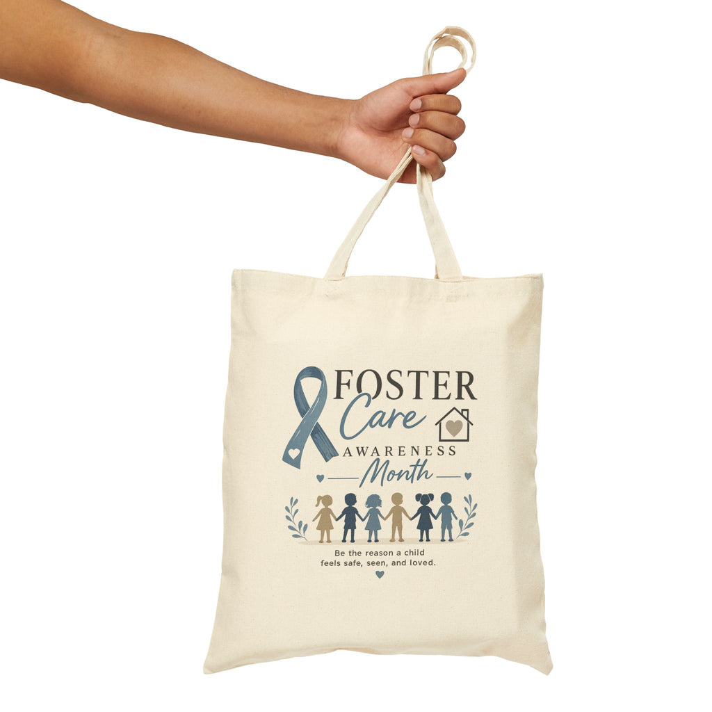 Foster Care Awareness Tote Bag — Every Child Deserves a Safe Home