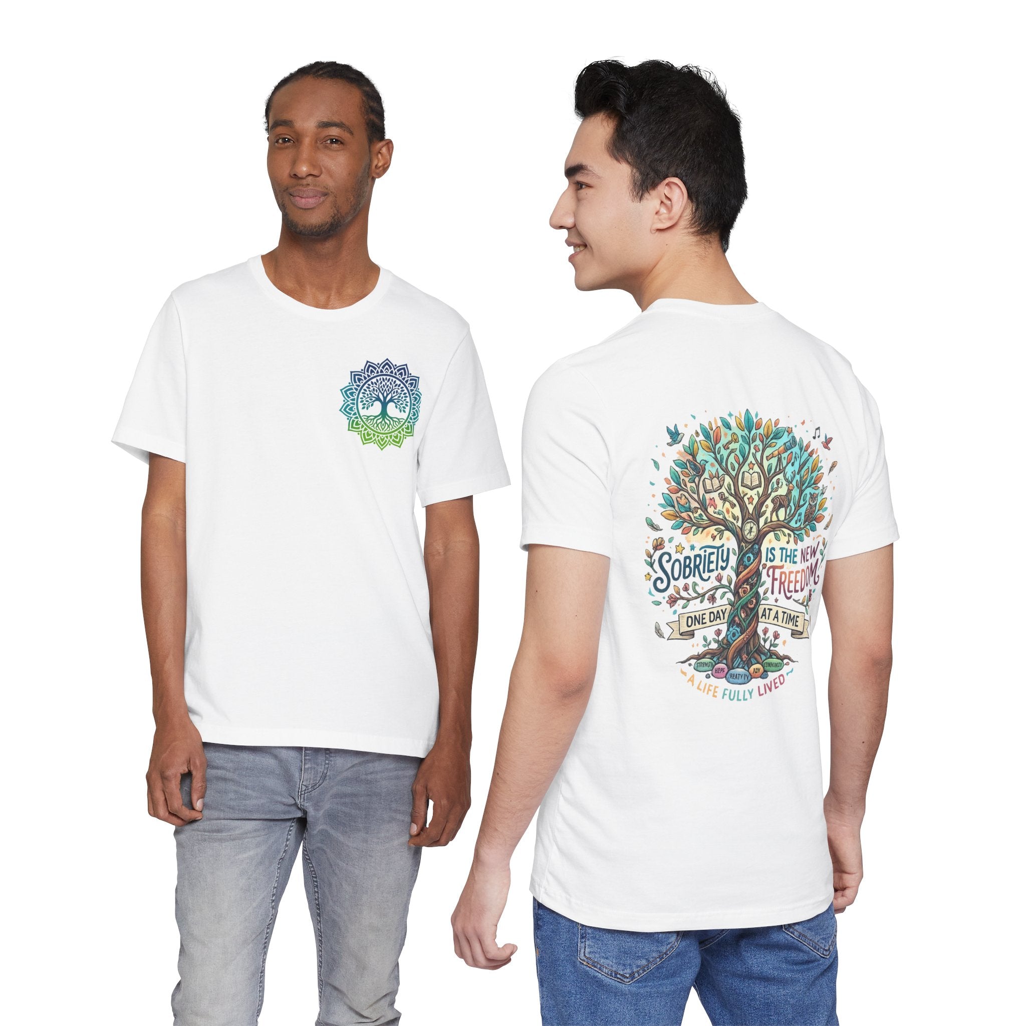 Sobriety Support Tee — Recovery Slogan T-Shirt