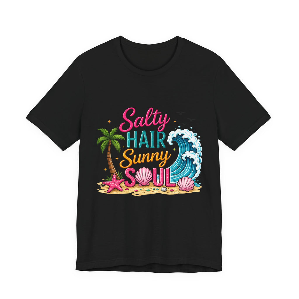 Salty Hair Sunny Soul — Women's Beach Graphic Tee