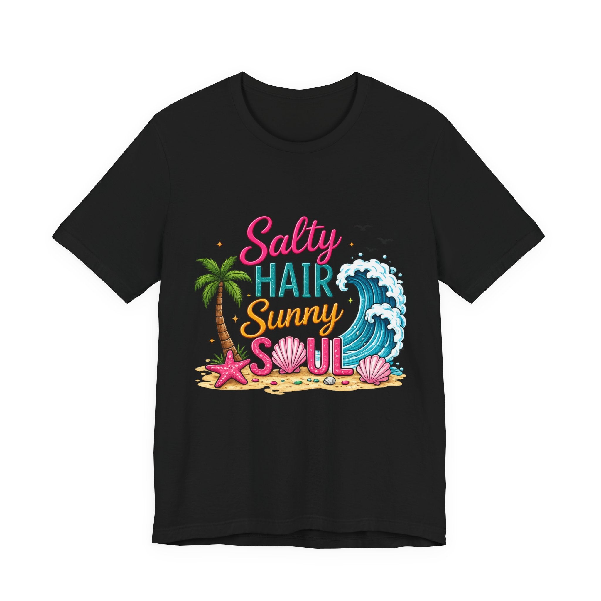 Salty Hair Sunny Soul — Women's Beach Graphic Tee