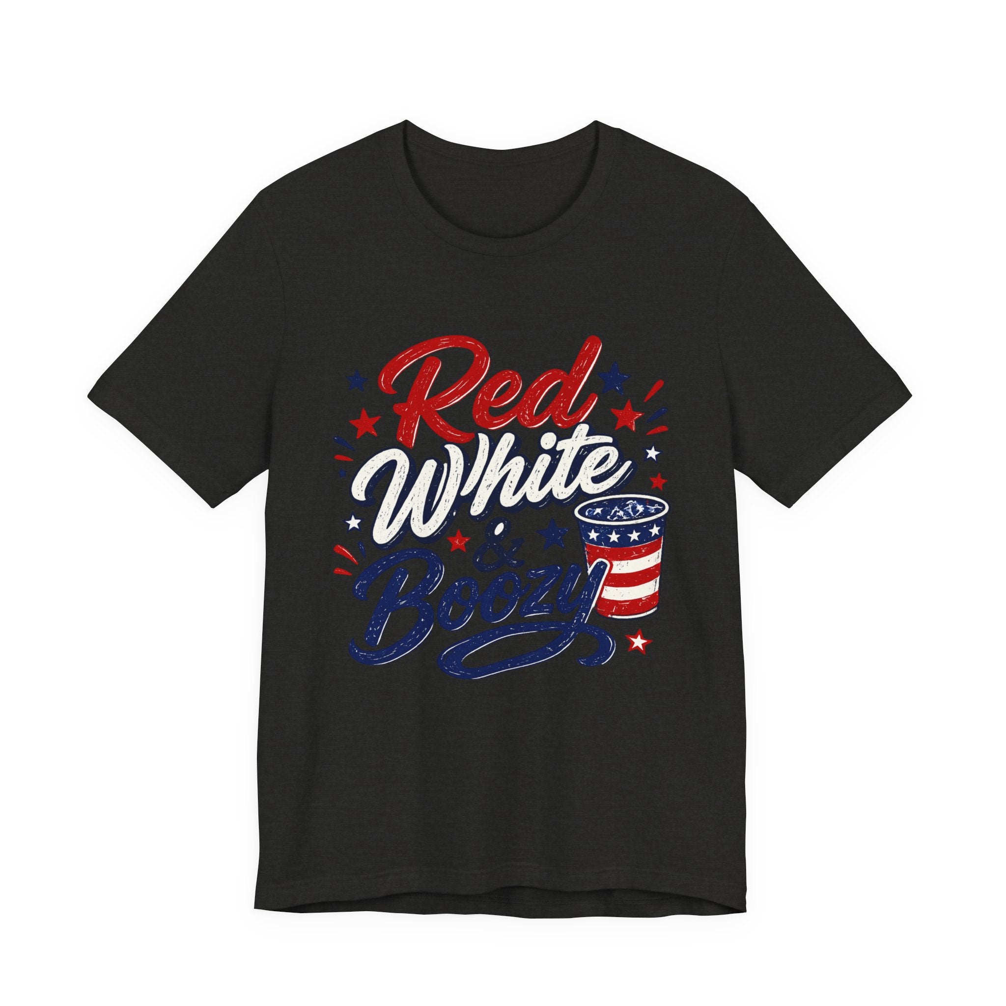 Red White & Boozy Tee — Patriotic 4th of July Graphic T-Shirt