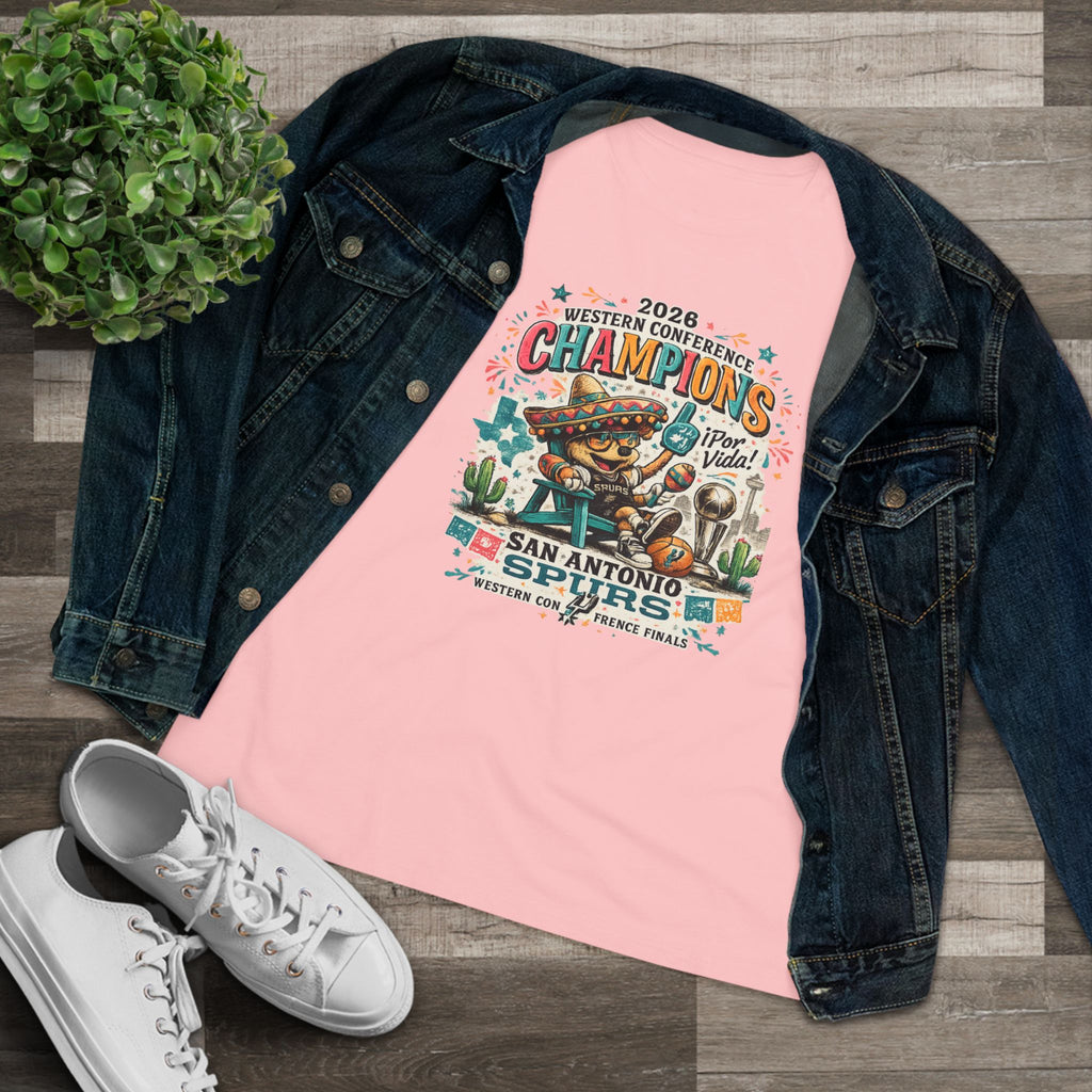 Spurs Champs Women's Cotton Tee — Championship Fan Shirt