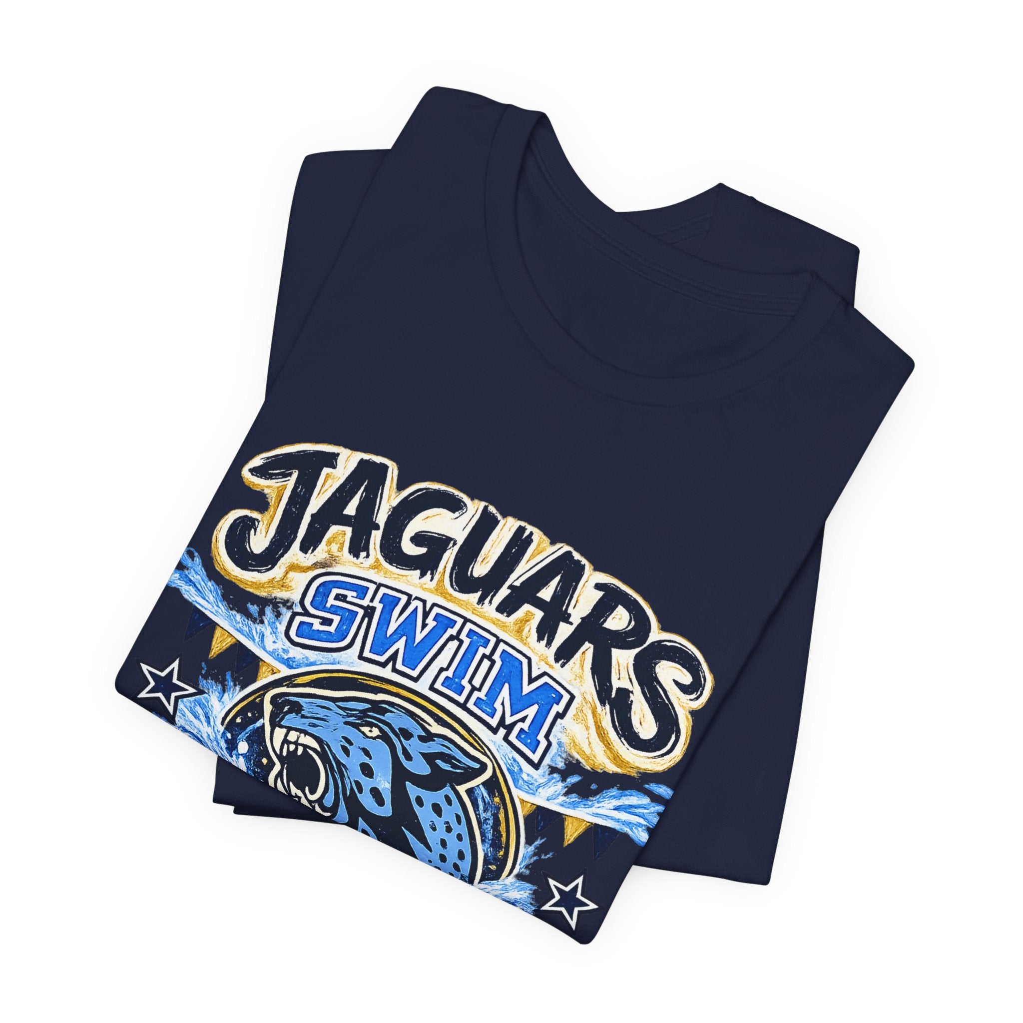 Jaguar Swim Dad — Proud School Swim Team Parent Graphic Tee