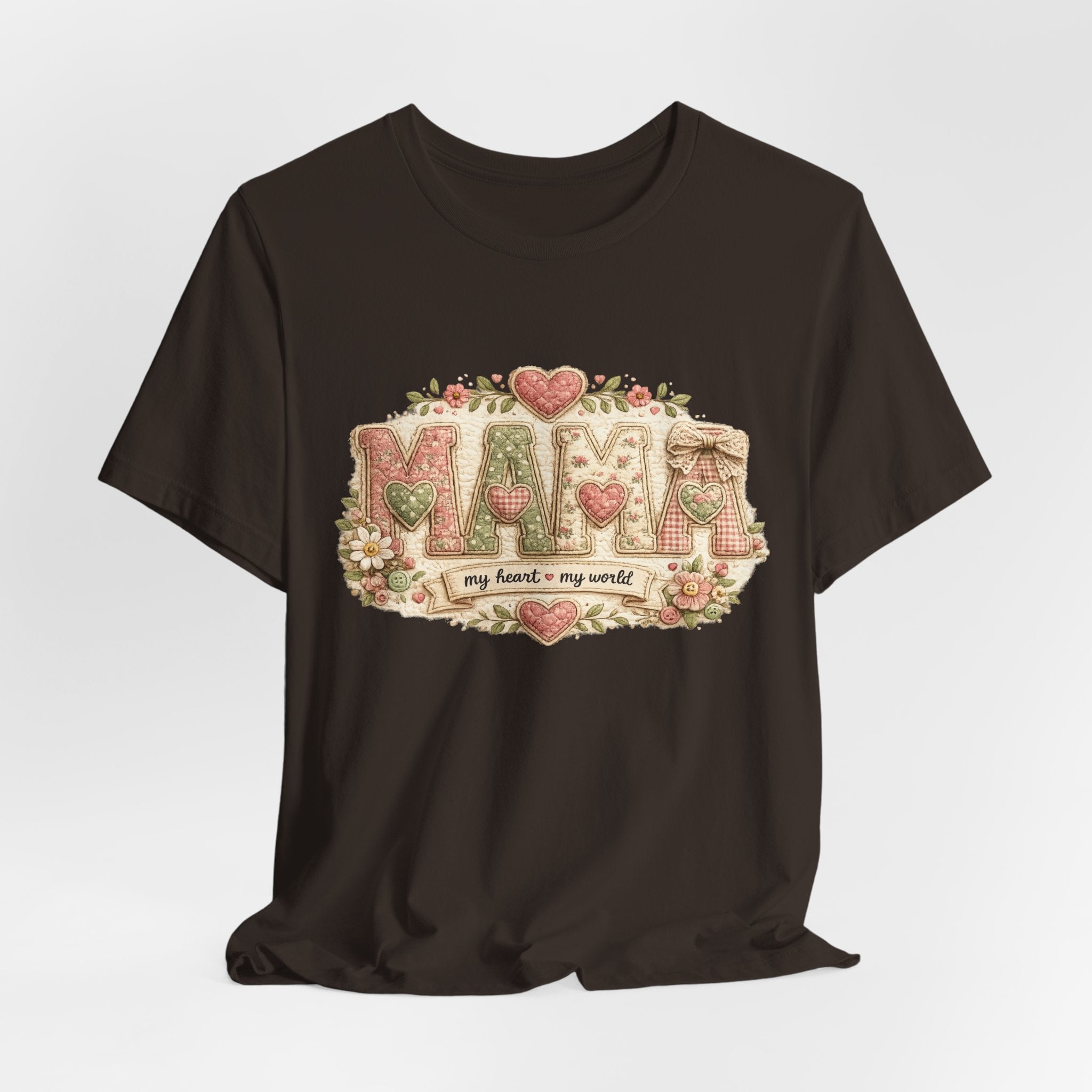 Mama — My Heart, My World | Heartfelt Mom Graphic Tee