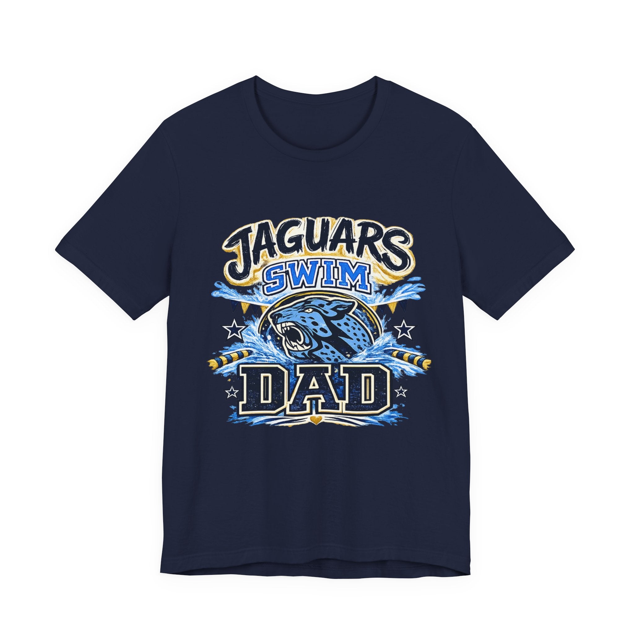 Jaguar Swim Dad — Proud School Swim Team Parent Graphic Tee