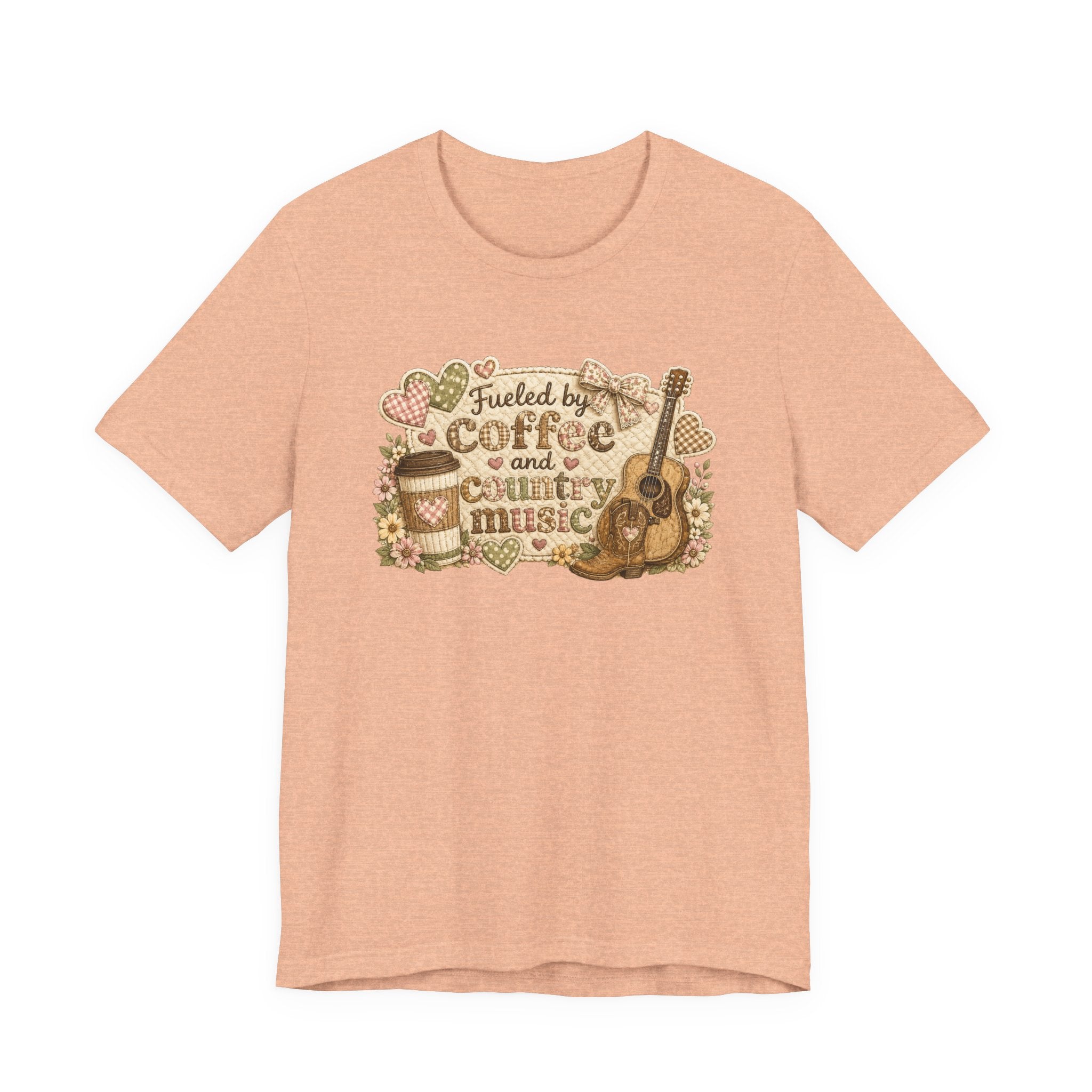 Fueled by Coffee and Country Music — Funny Women's Country Tee