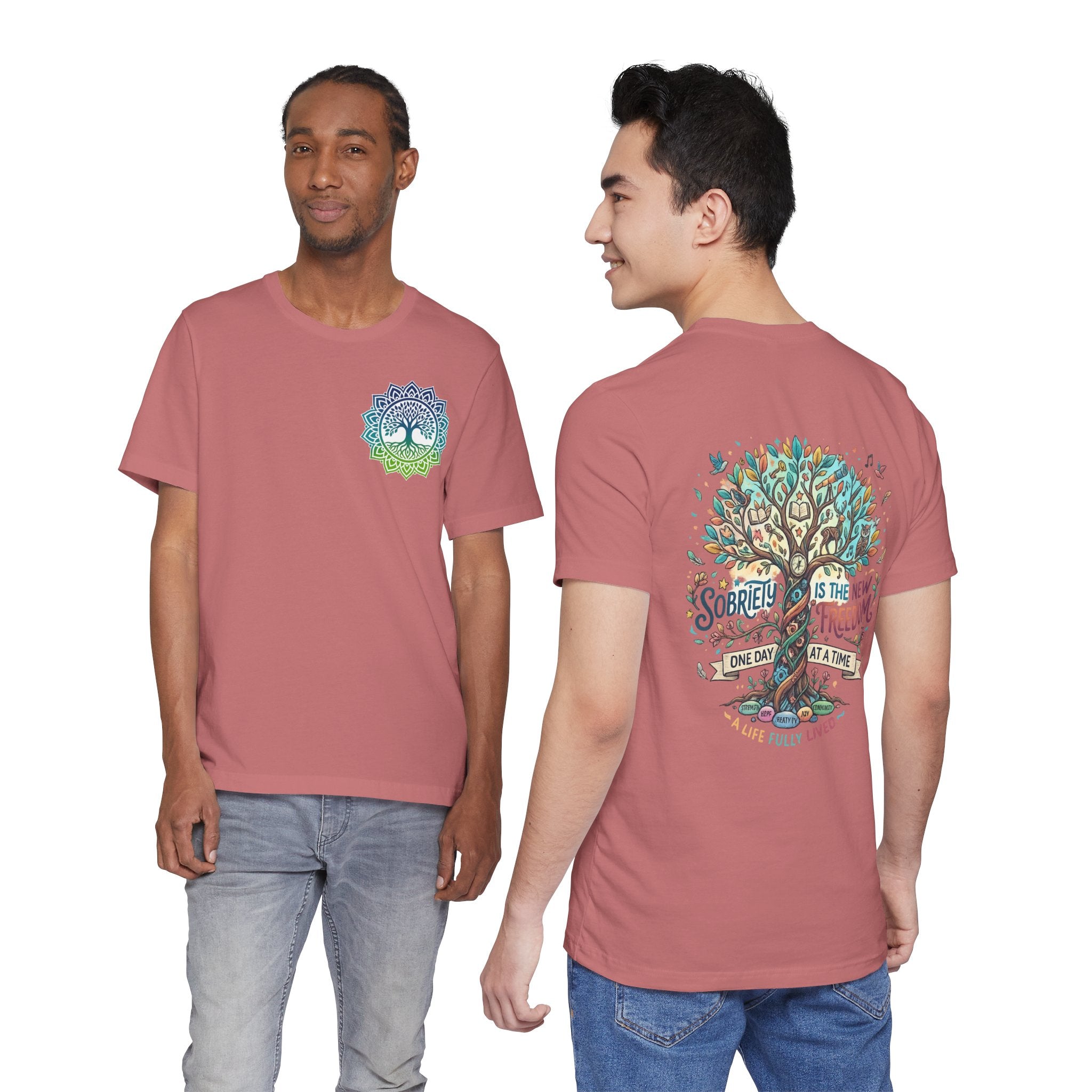 Sobriety Support Tee — Recovery Slogan T-Shirt