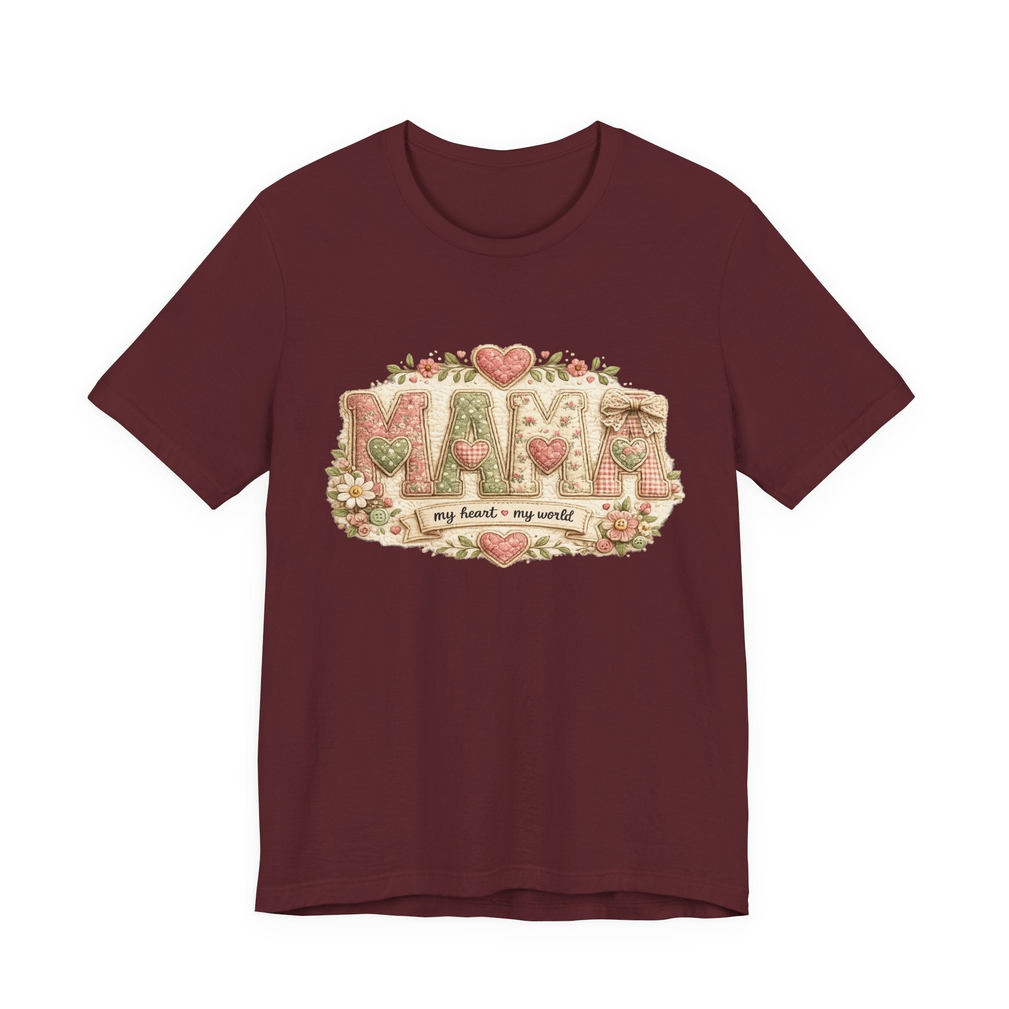 Mama — My Heart, My World | Heartfelt Mom Graphic Tee