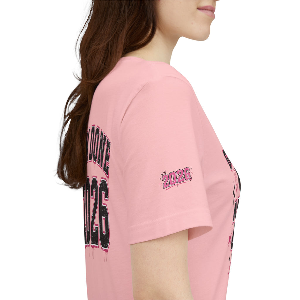 Class of 2026 Senior T-Shirt — “On Wednesdays We Wear Pink” So Fetch Graduation Tee