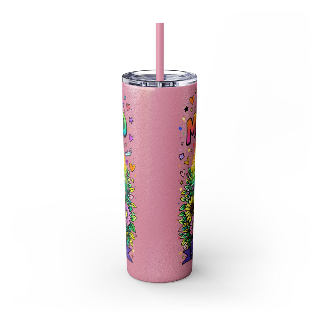 Skinny Tumbler - "Surviving Motherhood" 20oz Stainless Straw Cup