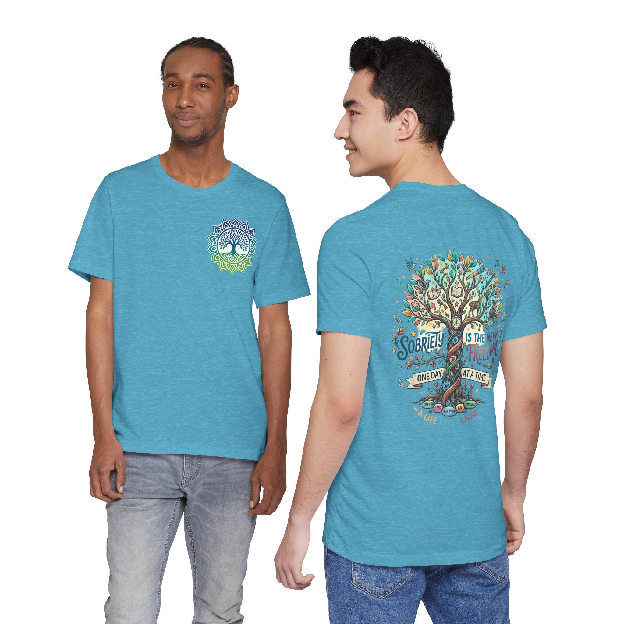 Sobriety Support Tee — Recovery Slogan T-Shirt