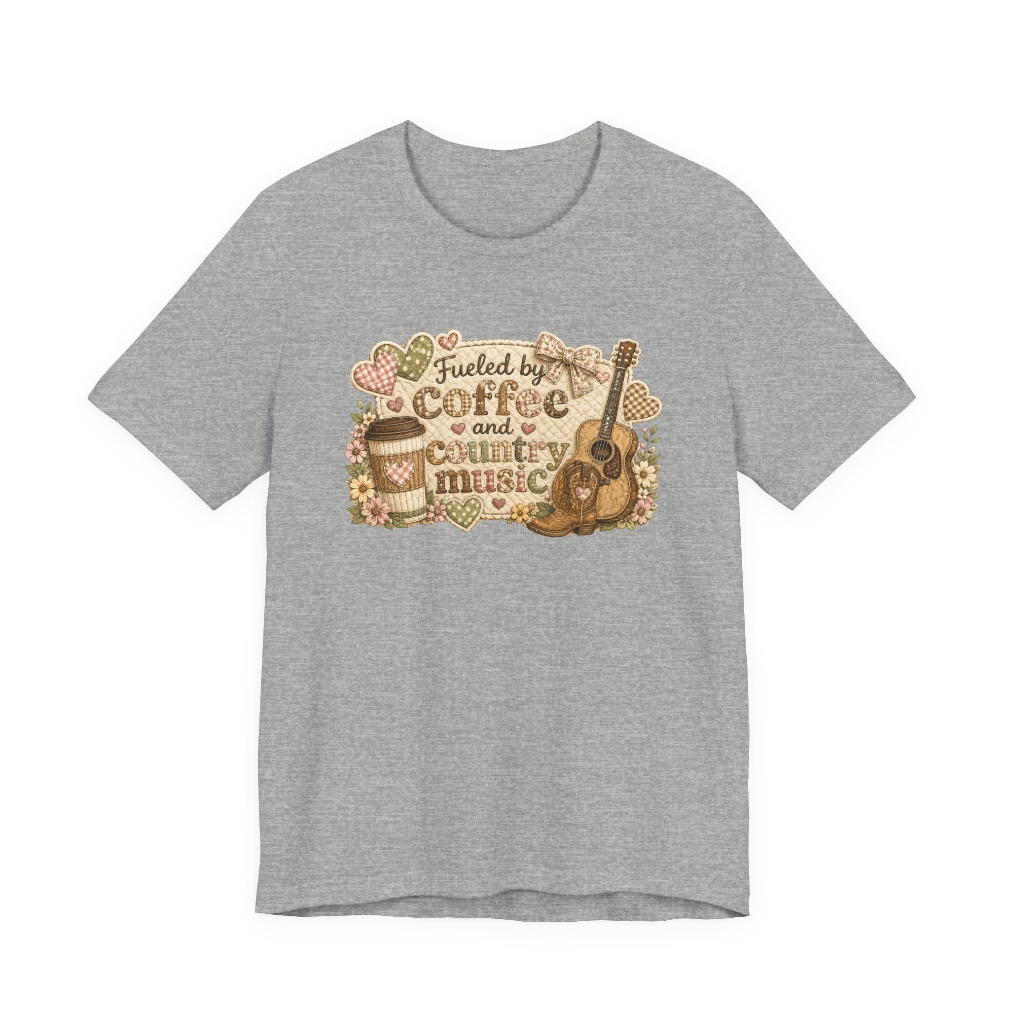 Fueled by Coffee and Country Music — Funny Women's Country Tee
