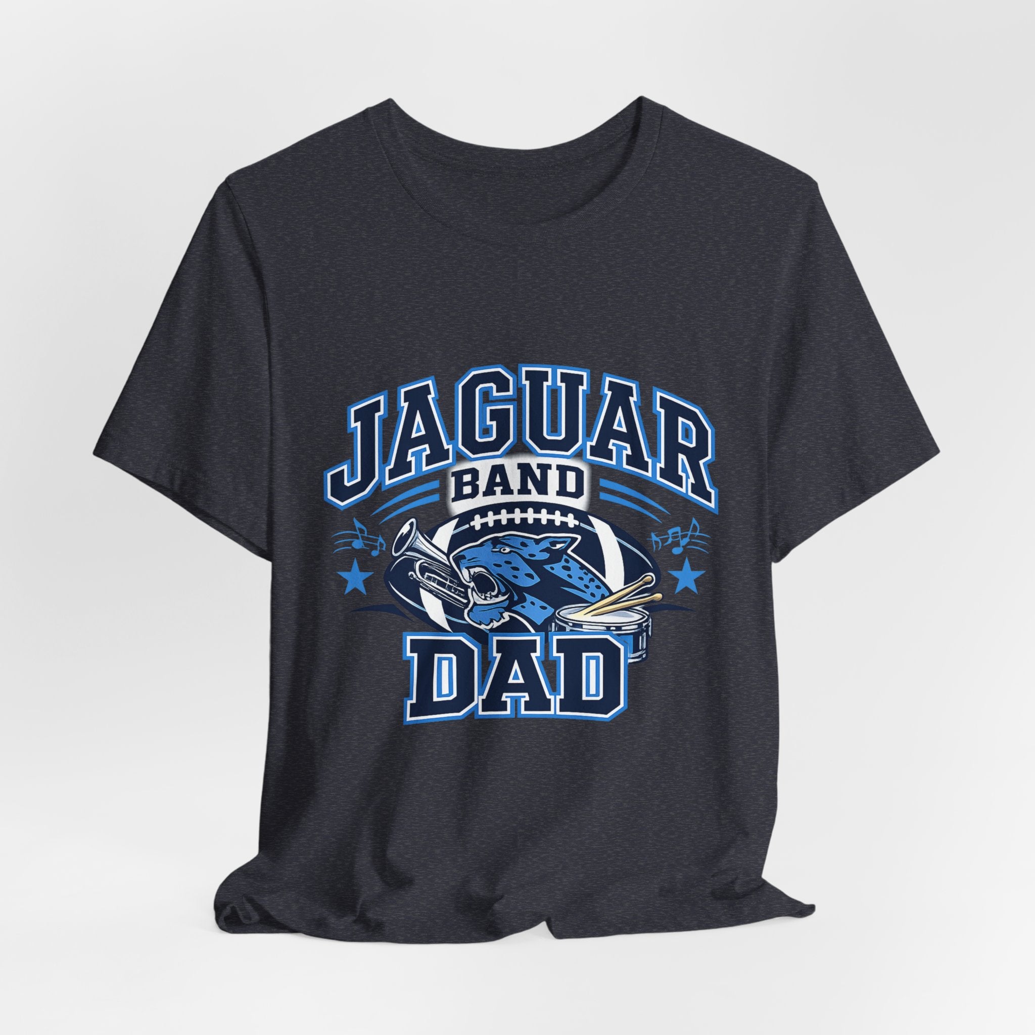Jaguar Band Dad — Proud School Band Parent Graphic Tee