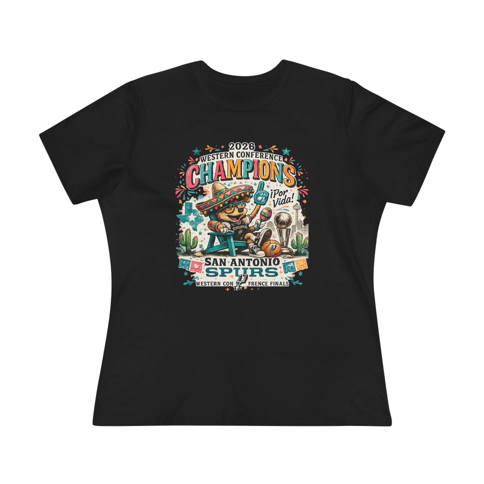 Spurs Champs Women's Cotton Tee — Championship Fan Shirt