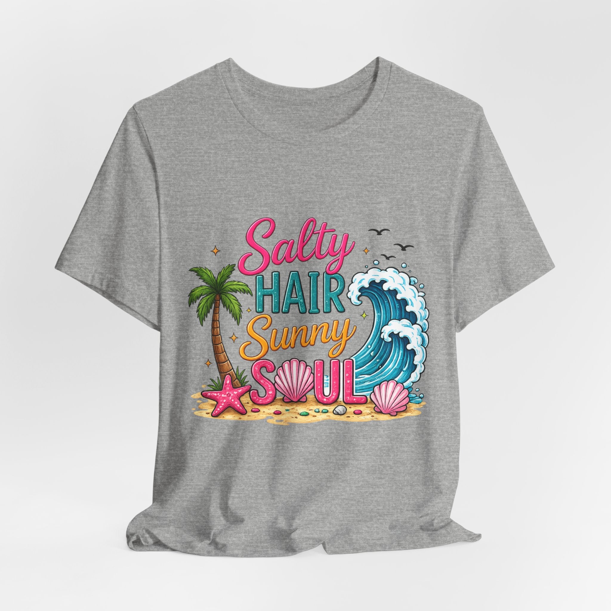 Salty Hair Sunny Soul — Women's Beach Graphic Tee