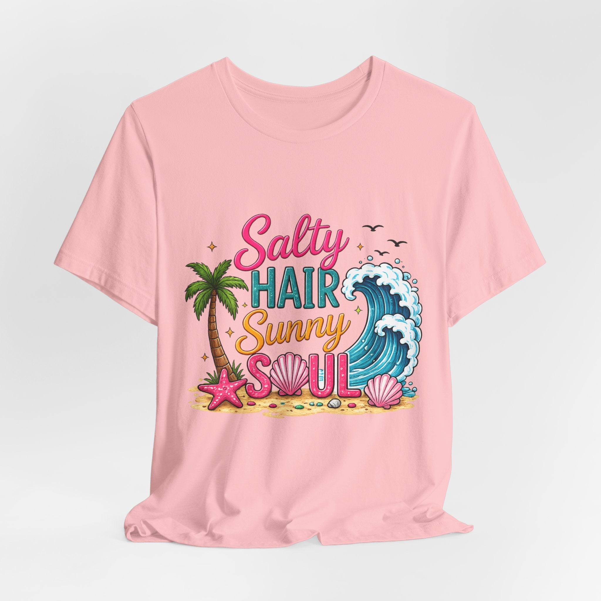 Salty Hair Sunny Soul — Women's Beach Graphic Tee