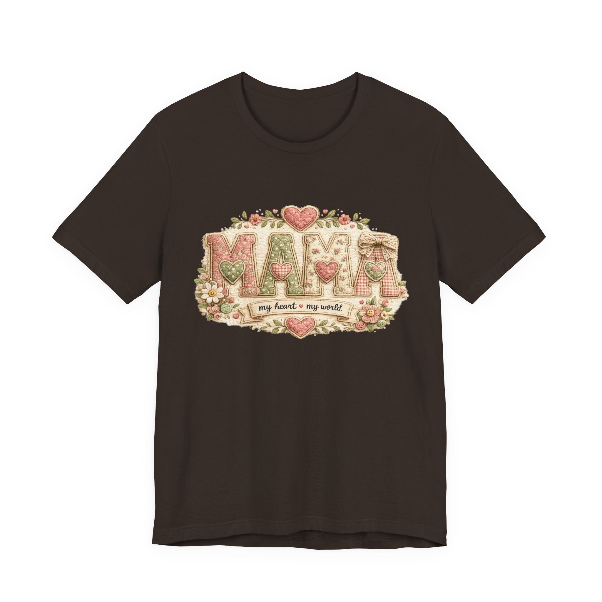 Mama — My Heart, My World | Heartfelt Mom Graphic Tee