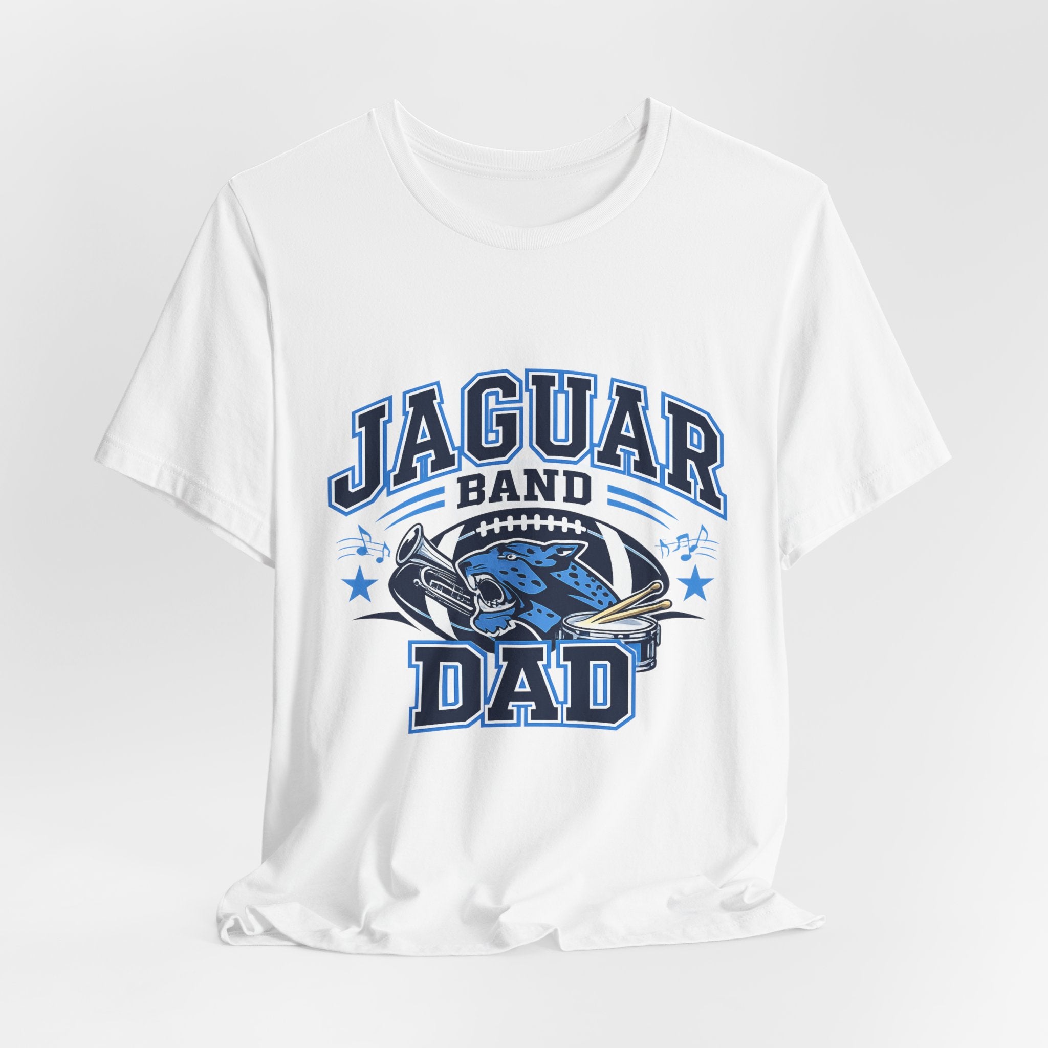 Jaguar Band Dad — Proud School Band Parent Graphic Tee