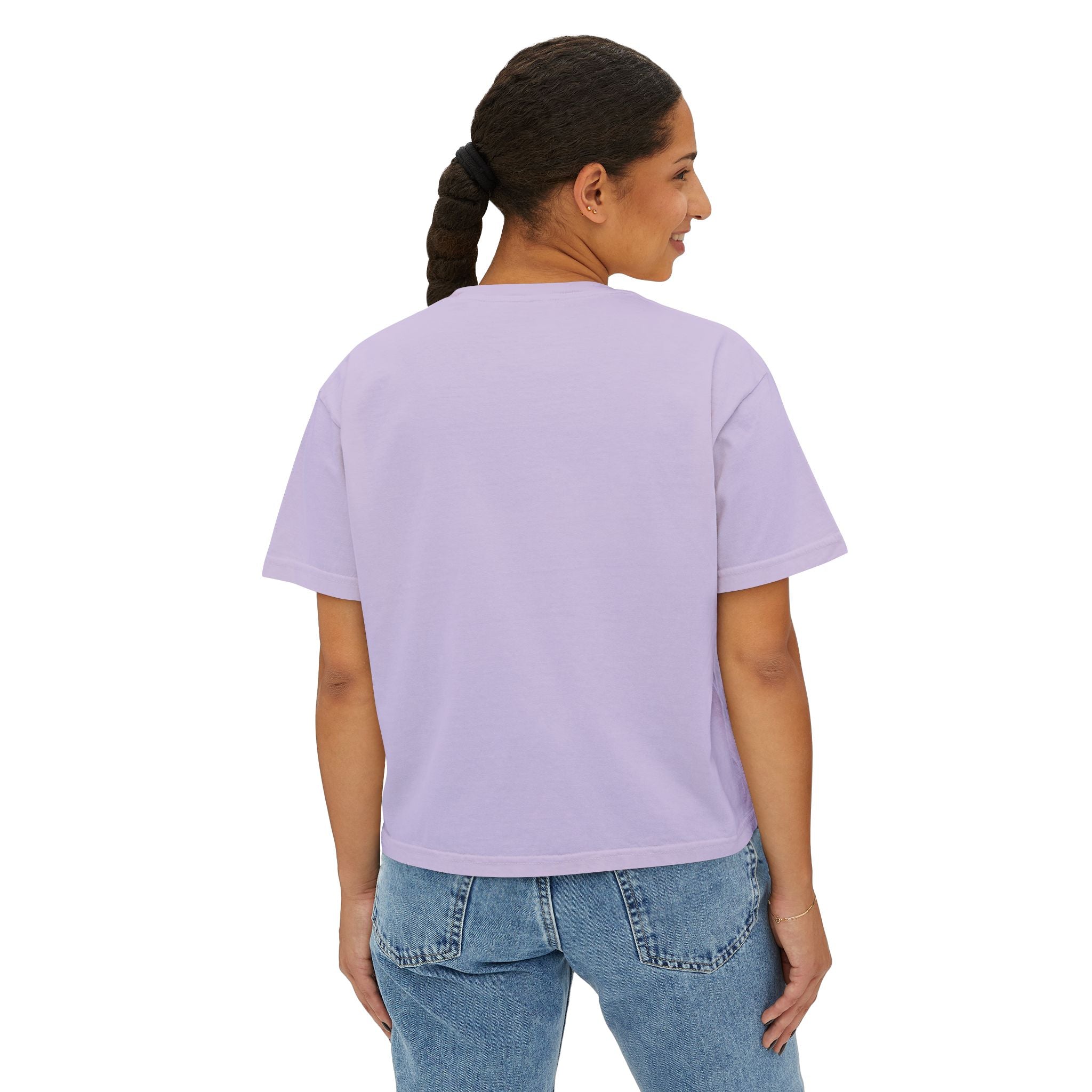Western Floral Bull Skull Tee — "Problem? Reason" Boxy Women's Shirt