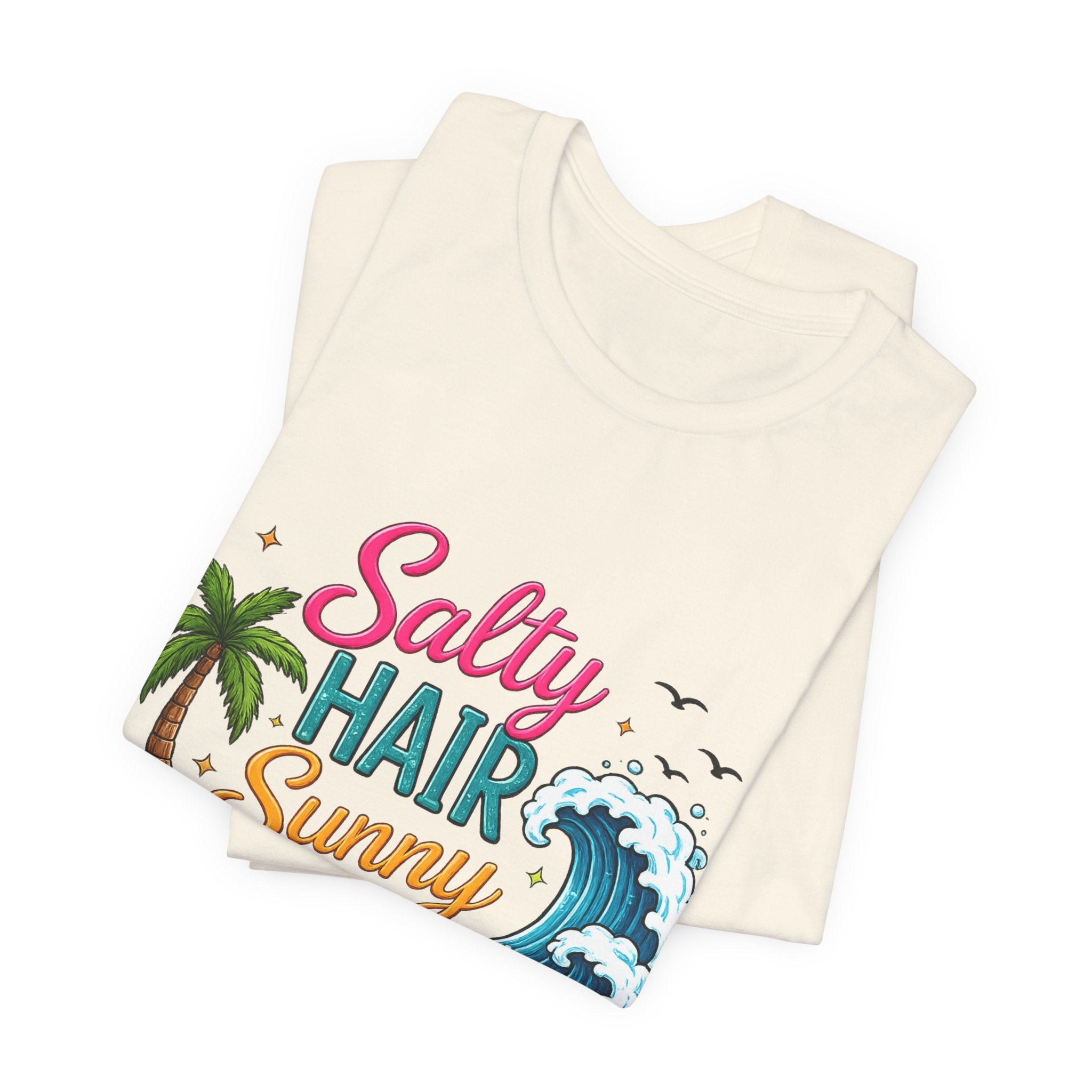 Salty Hair Sunny Soul — Women's Beach Graphic Tee
