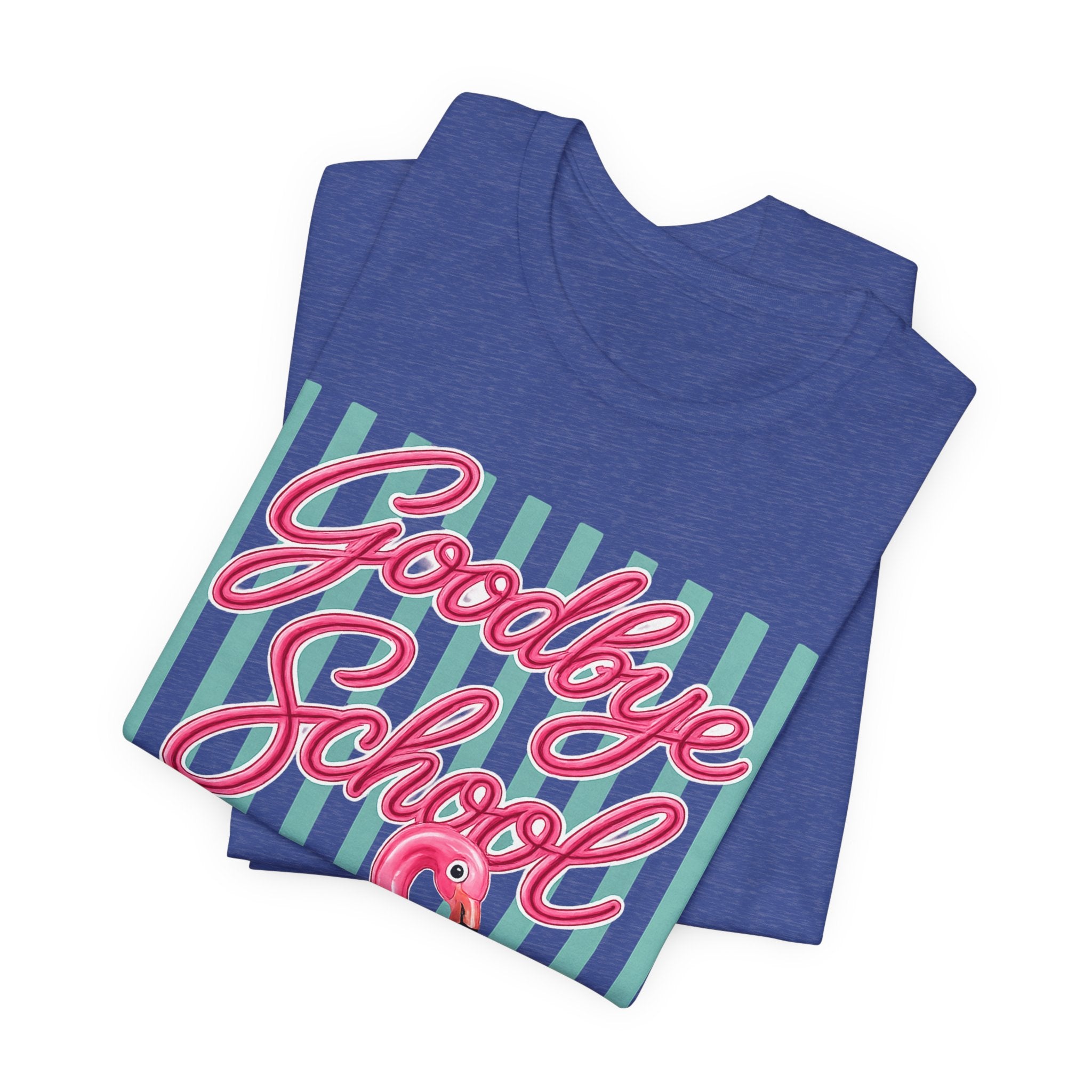 Goodbye School Hello Pool — Funny Summer Kids & Teacher Graphic Tee