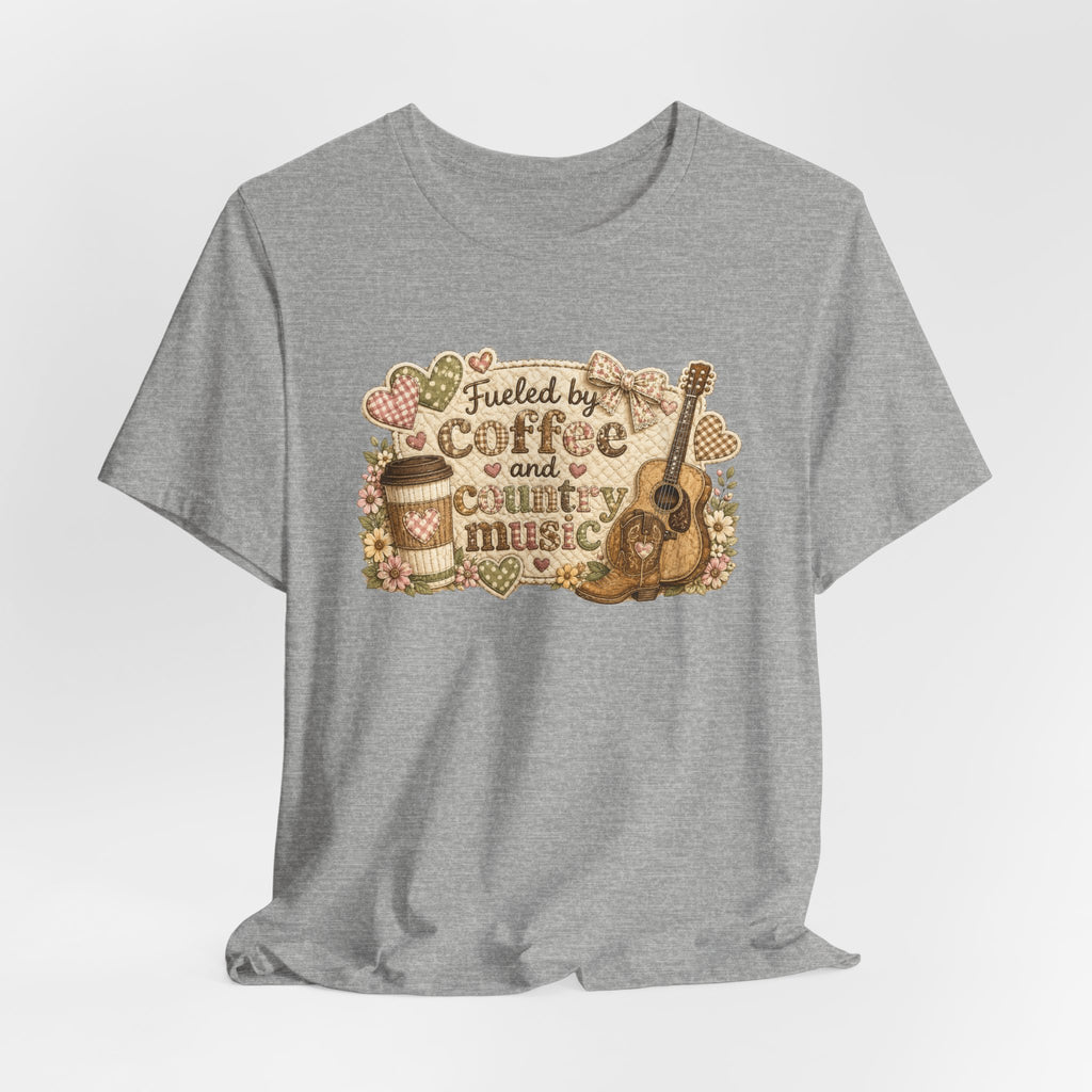 Fueled by Coffee and Country Music — Funny Women's Country Tee