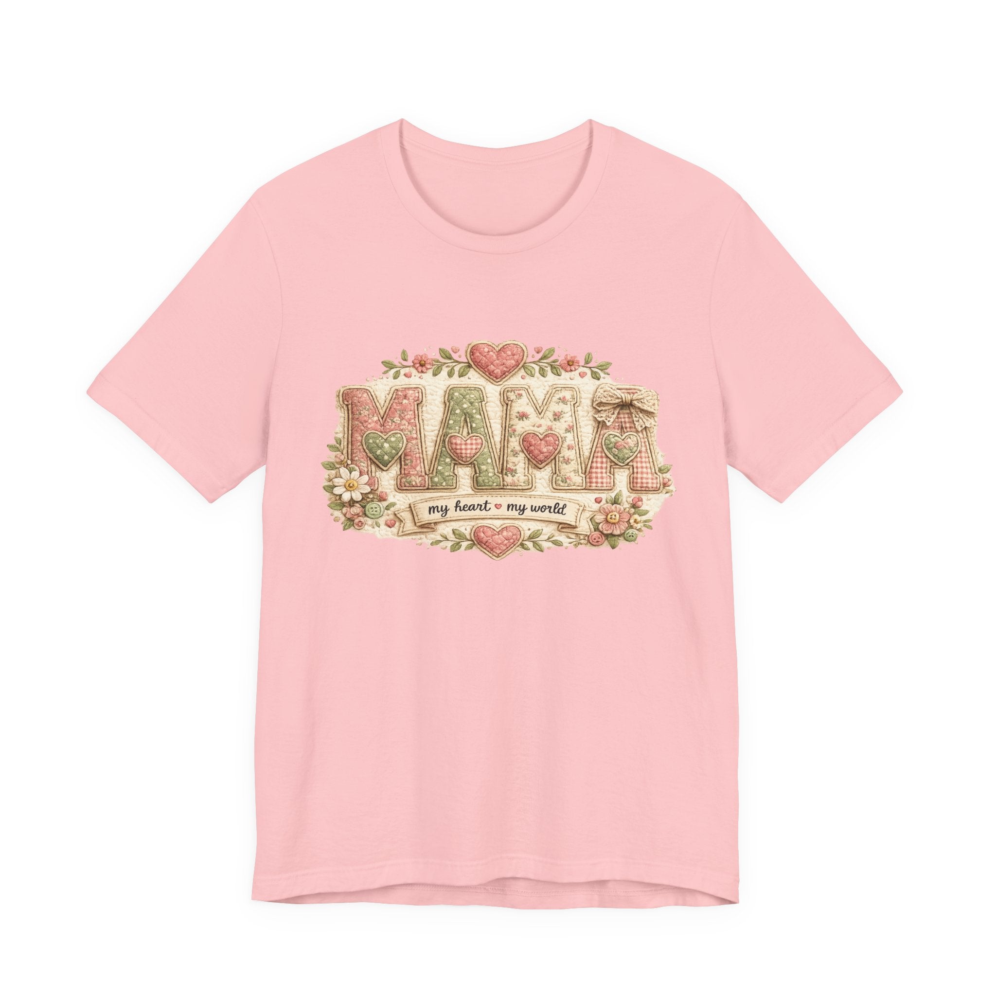 Mama — My Heart, My World | Heartfelt Mom Graphic Tee