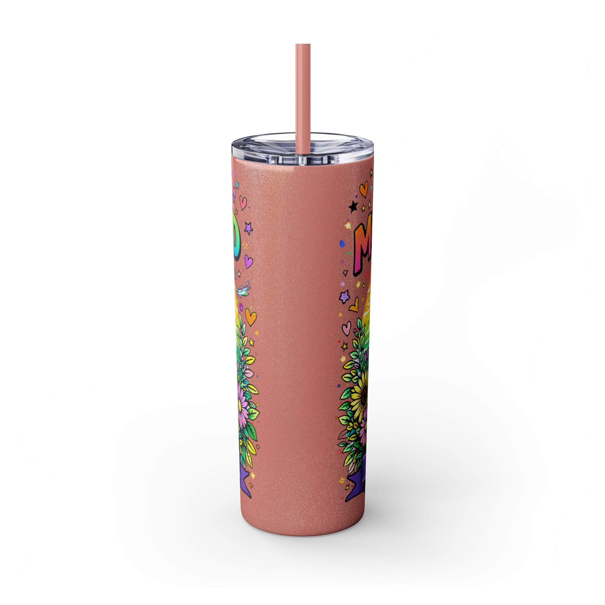 Skinny Tumbler - "Surviving Motherhood" 20oz Stainless Straw Cup