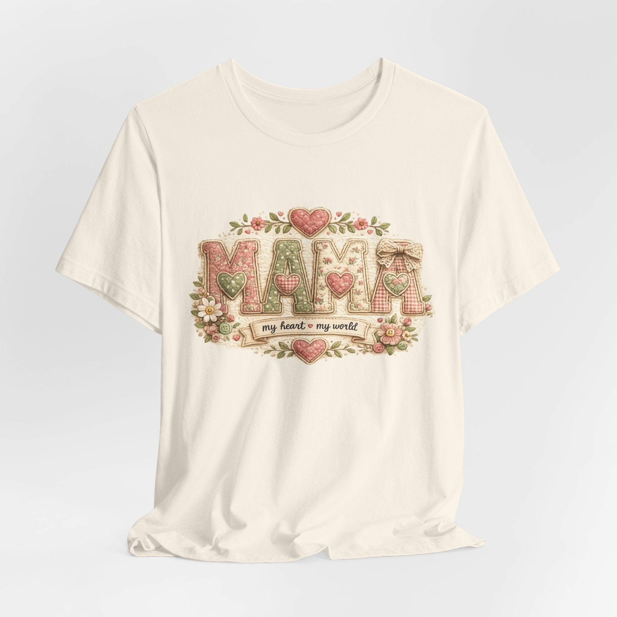 Mama — My Heart, My World | Heartfelt Mom Graphic Tee