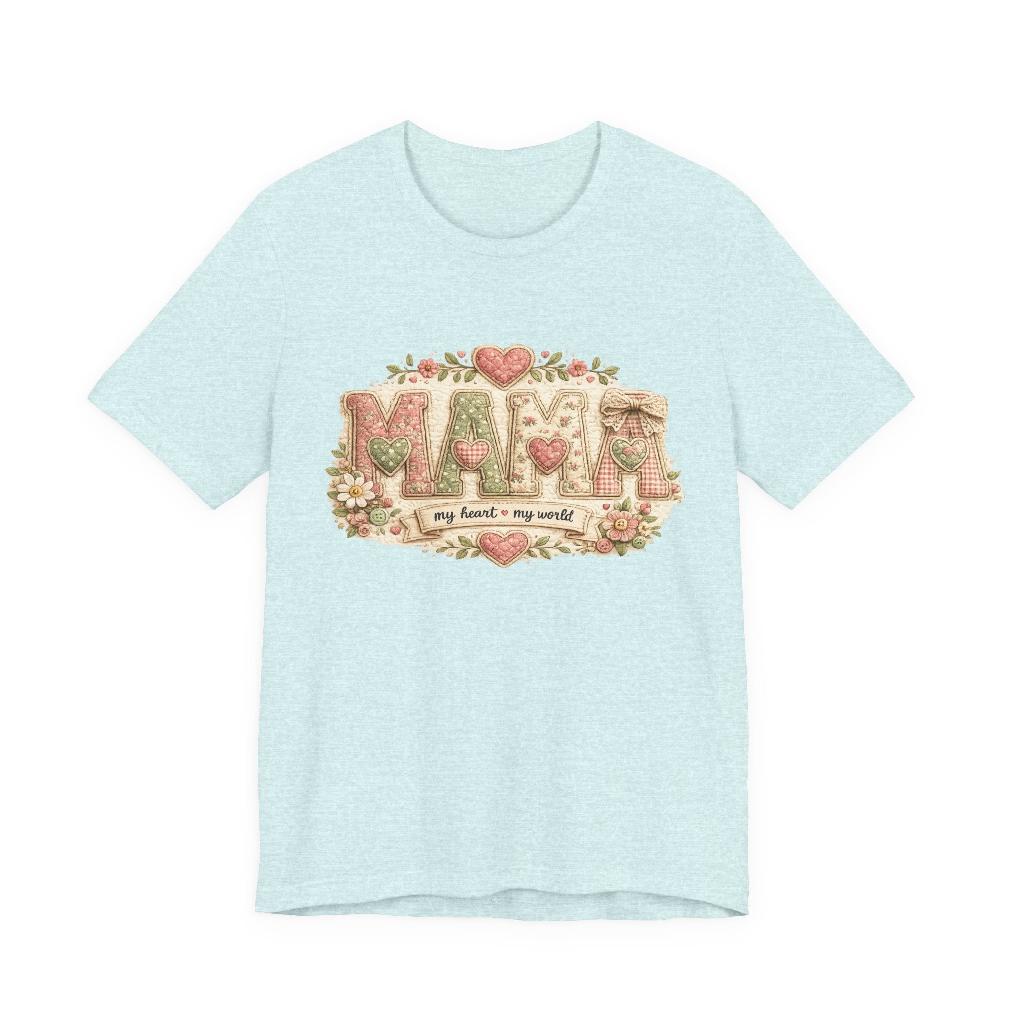 Mama — My Heart, My World | Heartfelt Mom Graphic Tee