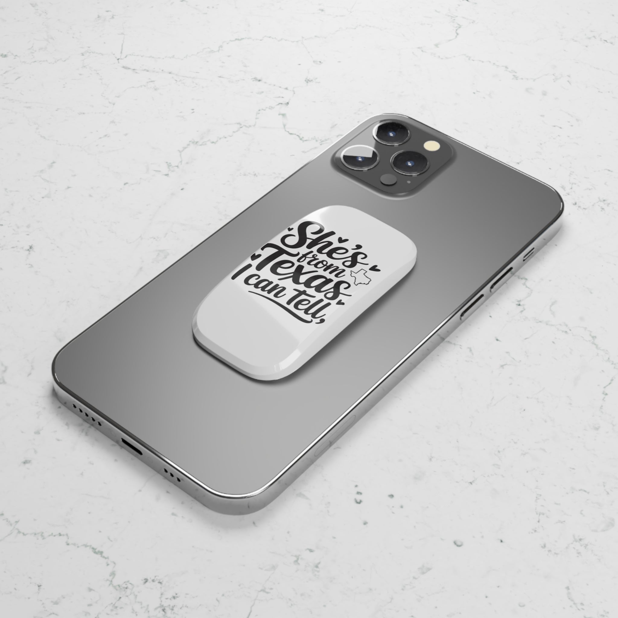 She's From Texas Phone Grip — Cute State Pride Click-On Stand