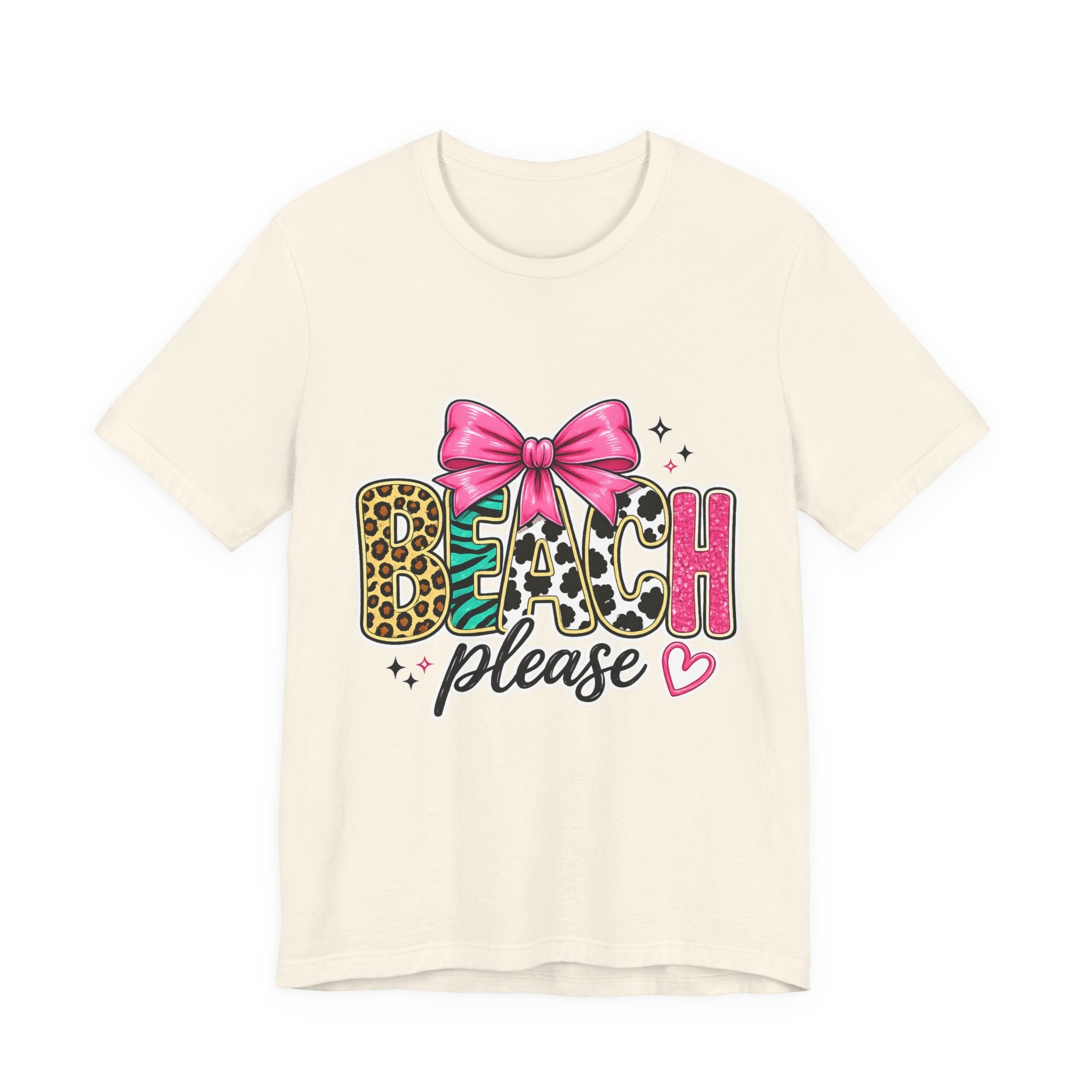 Beach Please — Funny Women's Beach Graphic Tee