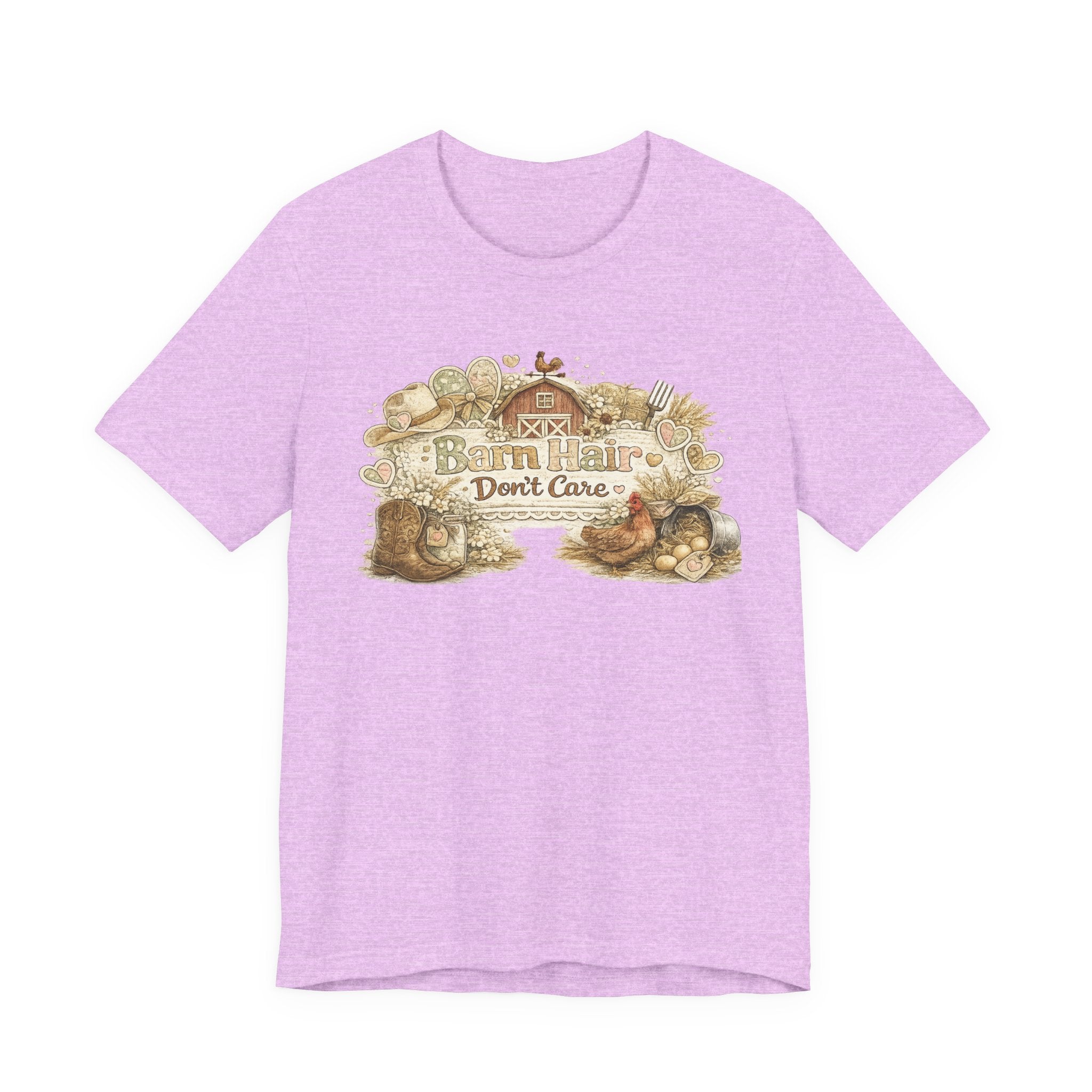 Barn Hair Don't Care — Funny Horse Girl & Country Women's Tee