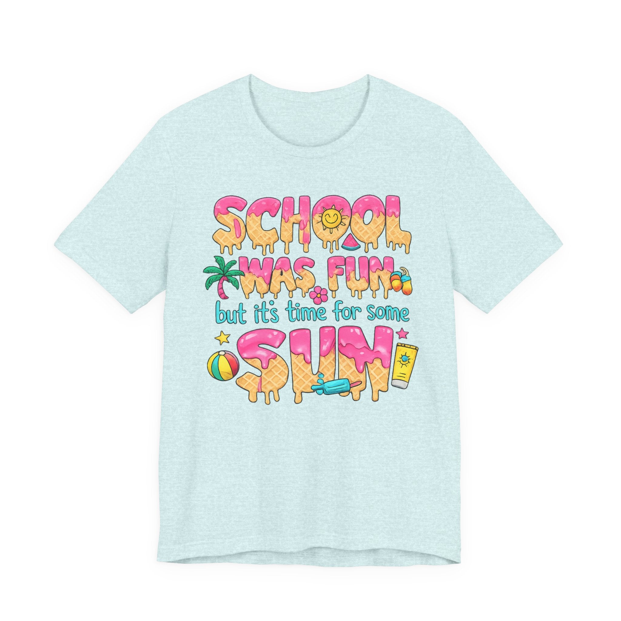 School Was Fun — Retro Kids & Teacher Summer Graphic Tee
