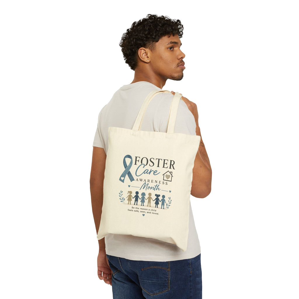 Foster Care Awareness Tote Bag — Every Child Deserves a Safe Home
