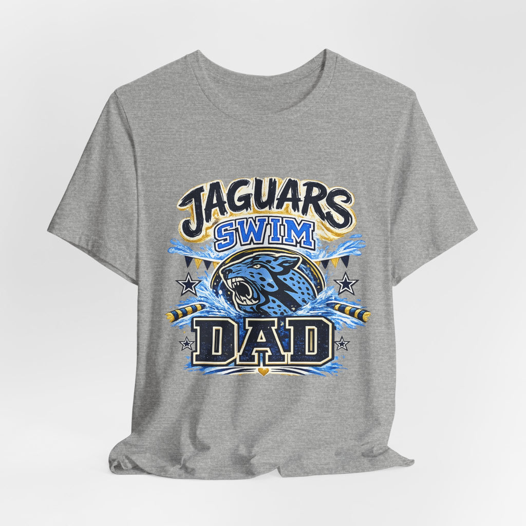 Jaguar Swim Dad — Proud School Swim Team Parent Graphic Tee