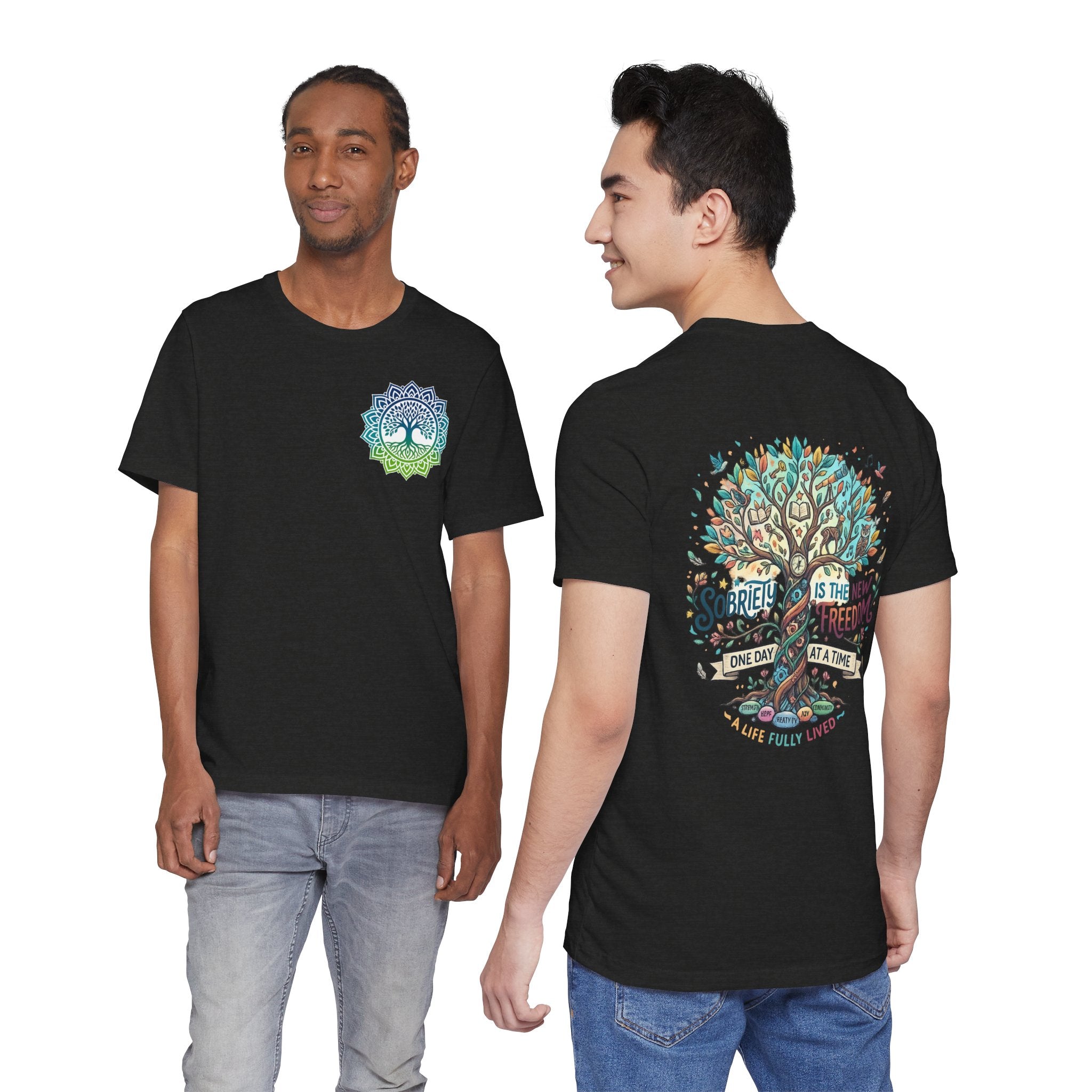 Sobriety Support Tee — Recovery Slogan T-Shirt