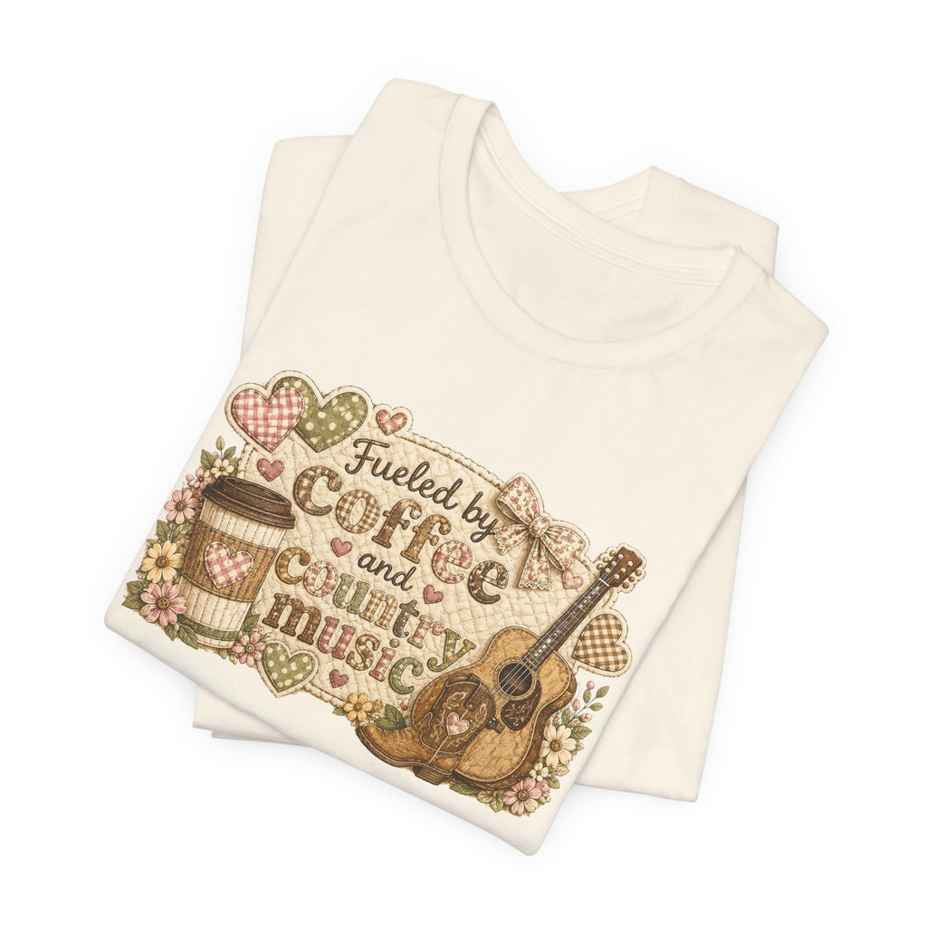 Fueled by Coffee and Country Music — Funny Women's Country Tee