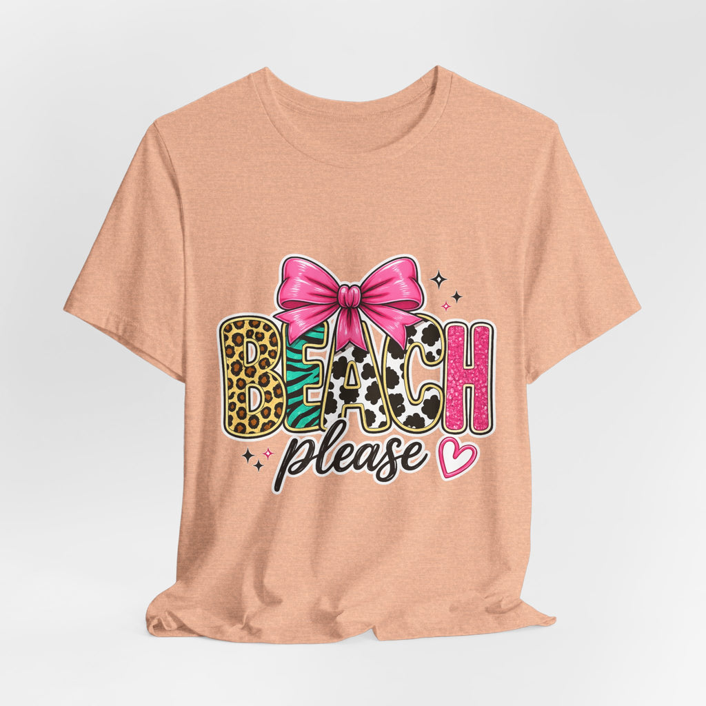 Beach Please — Funny Women's Beach Graphic Tee