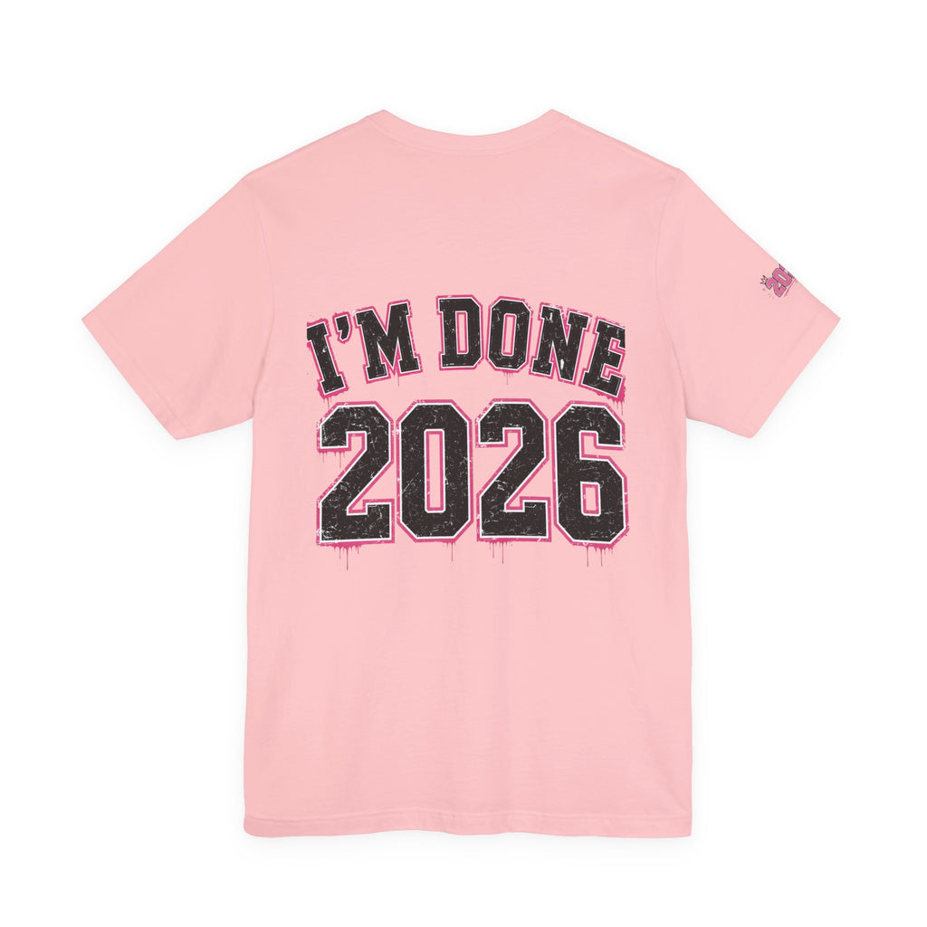 Class of 2026 Senior T-Shirt — “On Wednesdays We Wear Pink” So Fetch Graduation Tee