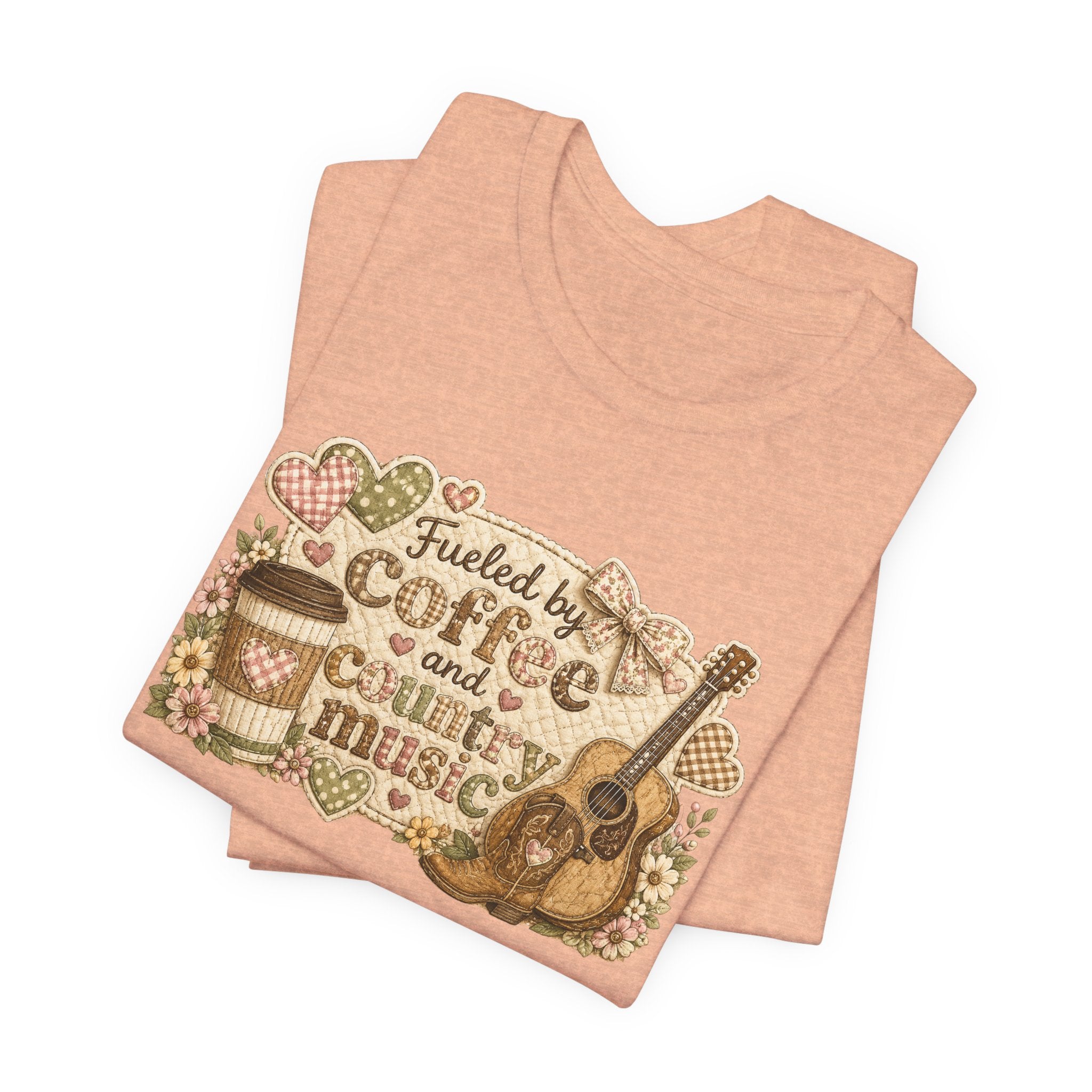 Fueled by Coffee and Country Music — Funny Women's Country Tee