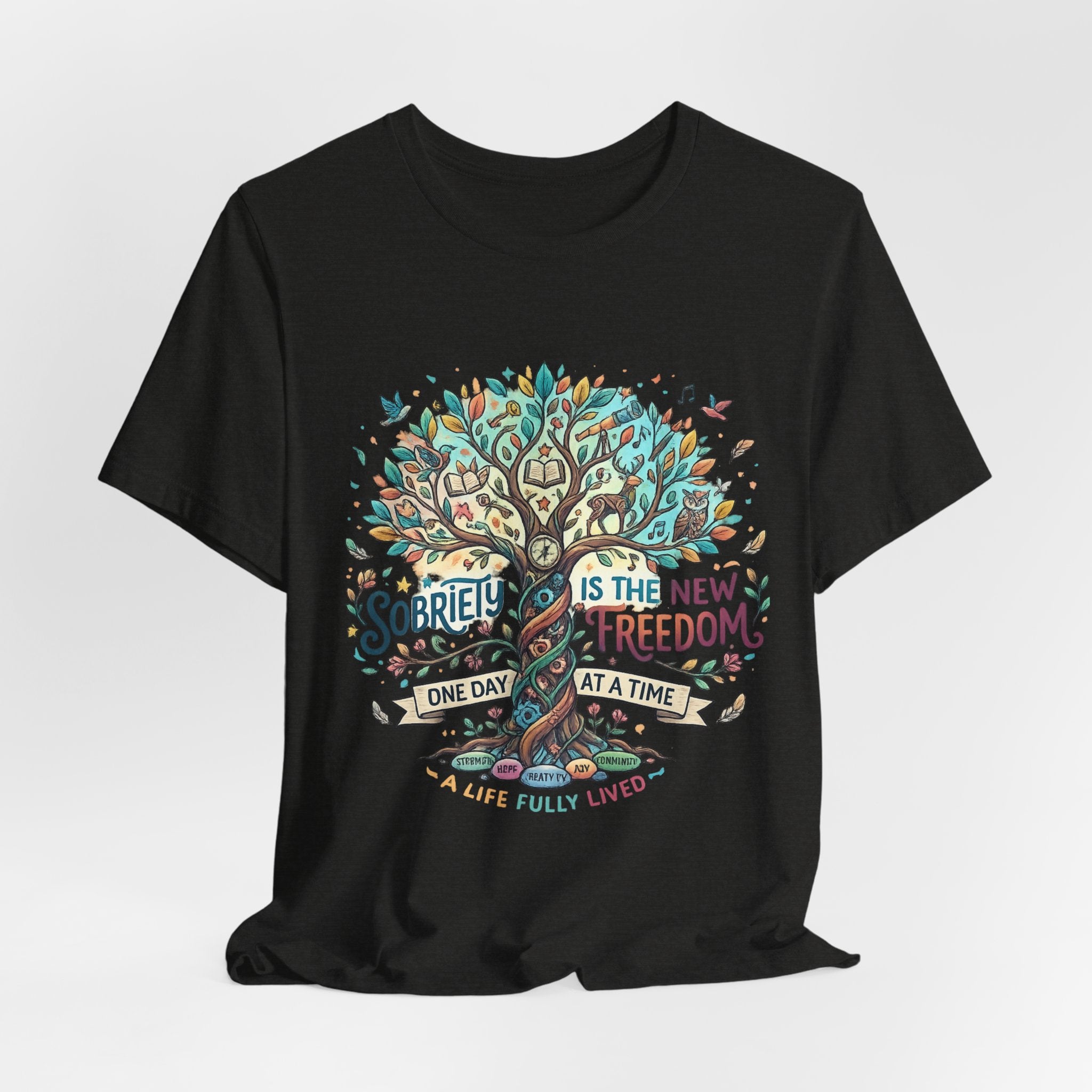 Sobriety Is the New Freedom — Inspirational Women's Graphic Tee