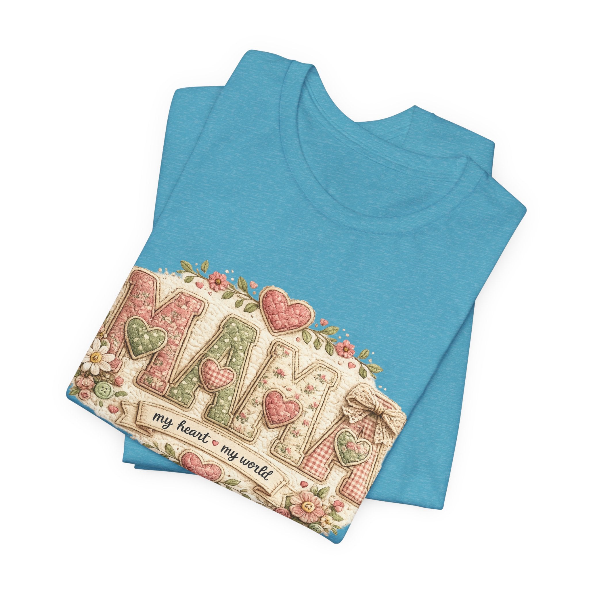 Mama — My Heart, My World | Heartfelt Mom Graphic Tee
