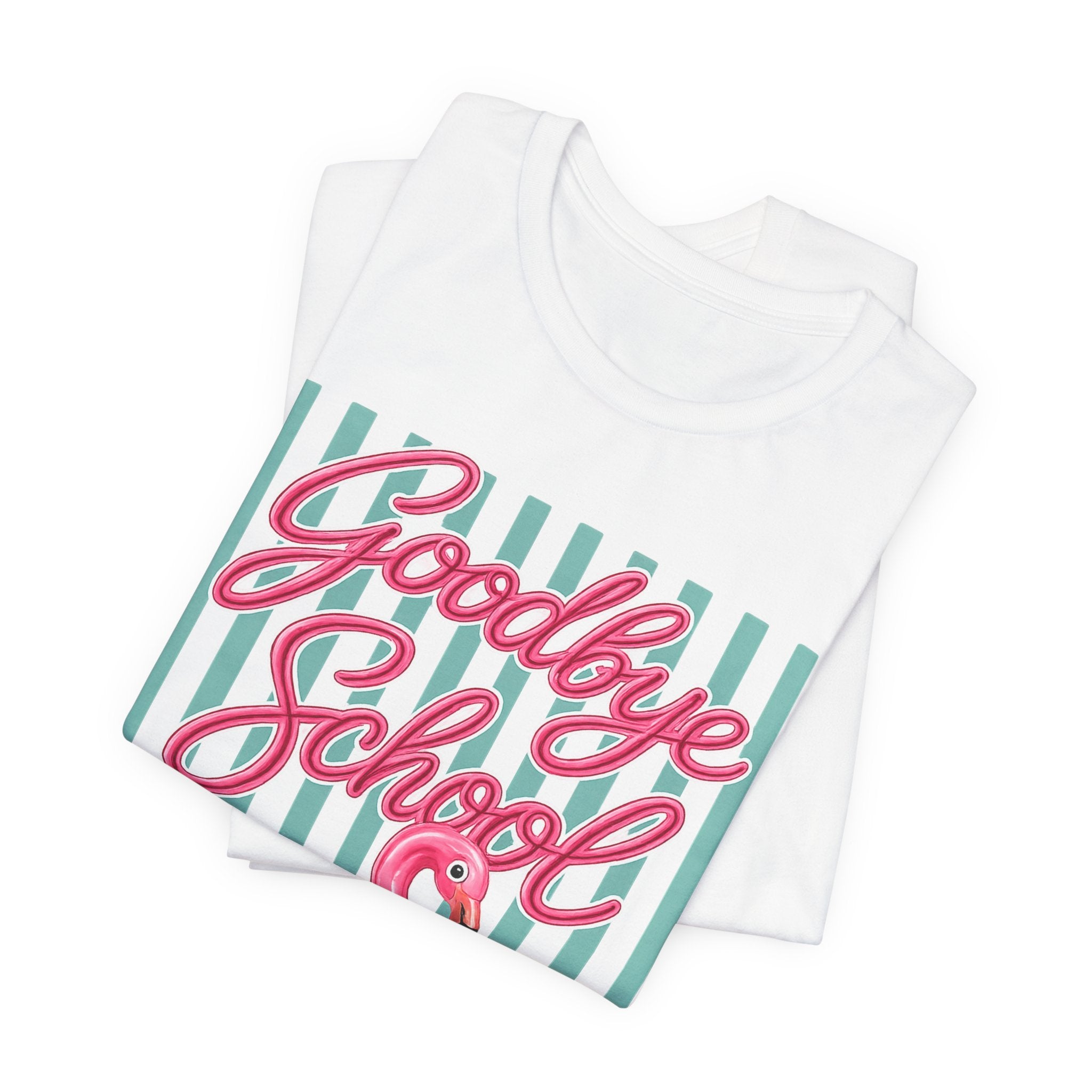 Goodbye School Hello Pool — Funny Summer Kids & Teacher Graphic Tee