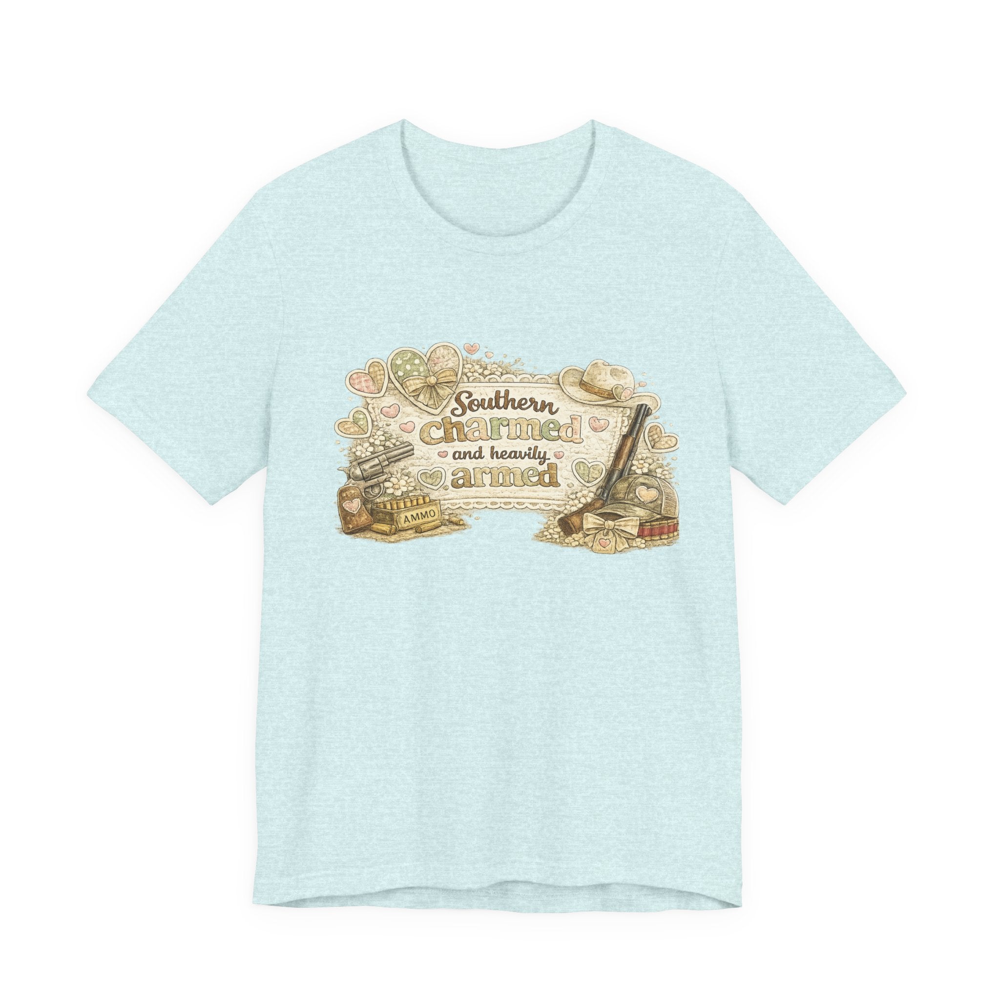 Southern Charmed and Heavily Armed — Funny Women's 2nd Amendment Tee