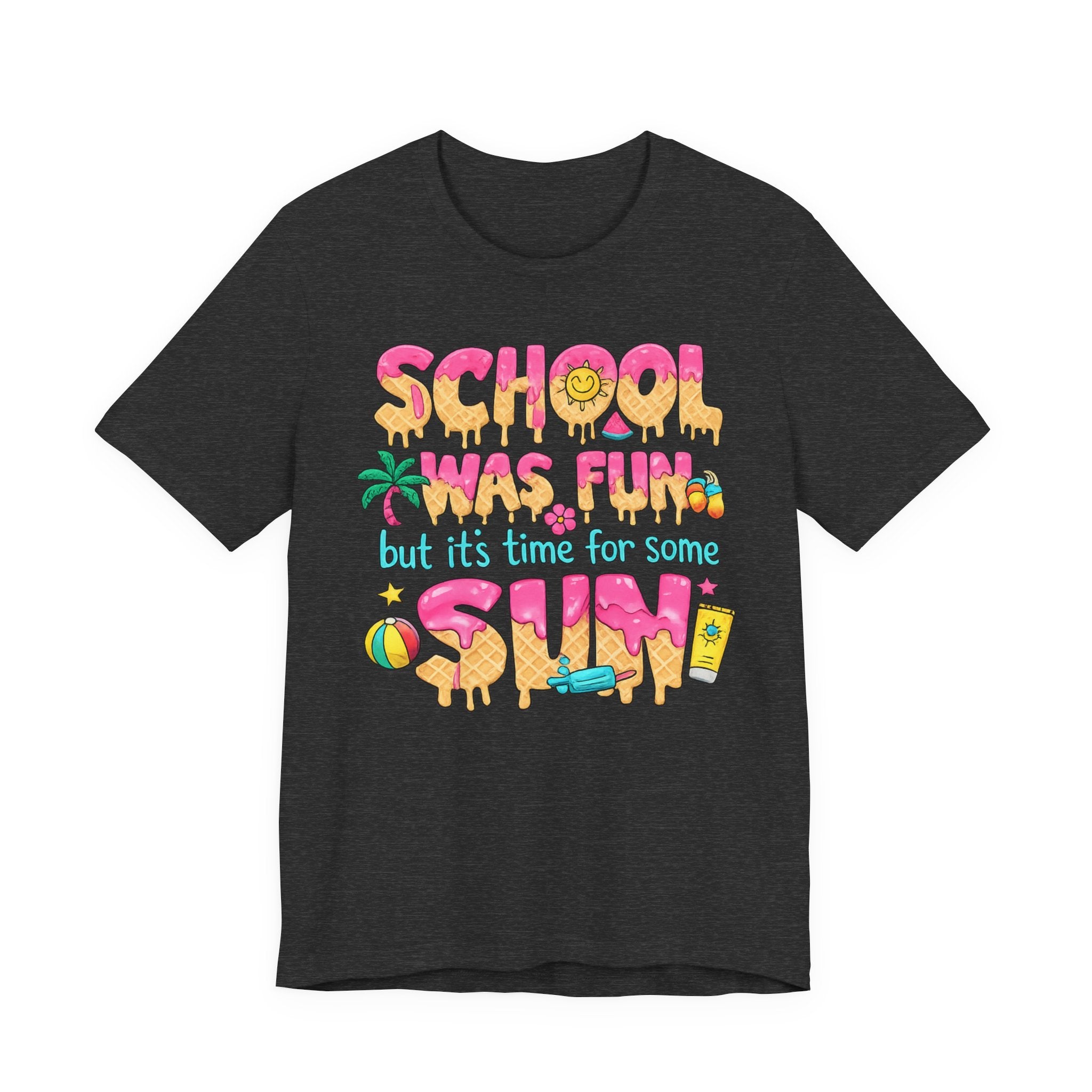 School Was Fun — Retro Kids & Teacher Summer Graphic Tee