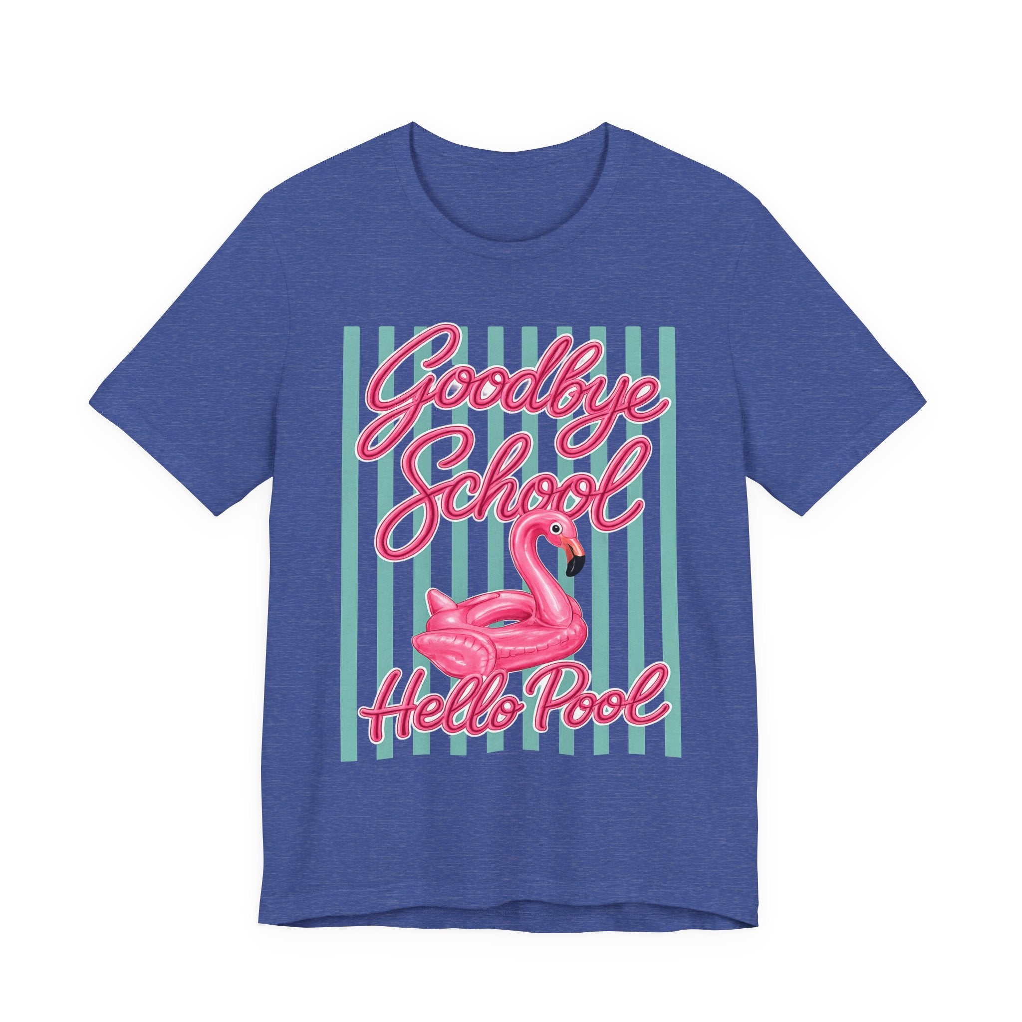 Goodbye School Hello Pool — Funny Summer Kids & Teacher Graphic Tee