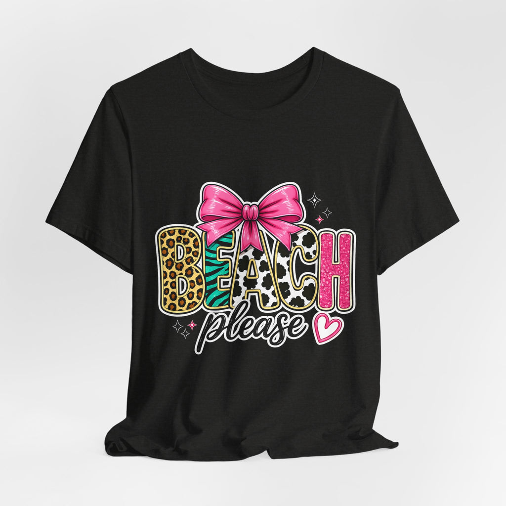 Beach Please — Funny Women's Beach Graphic Tee