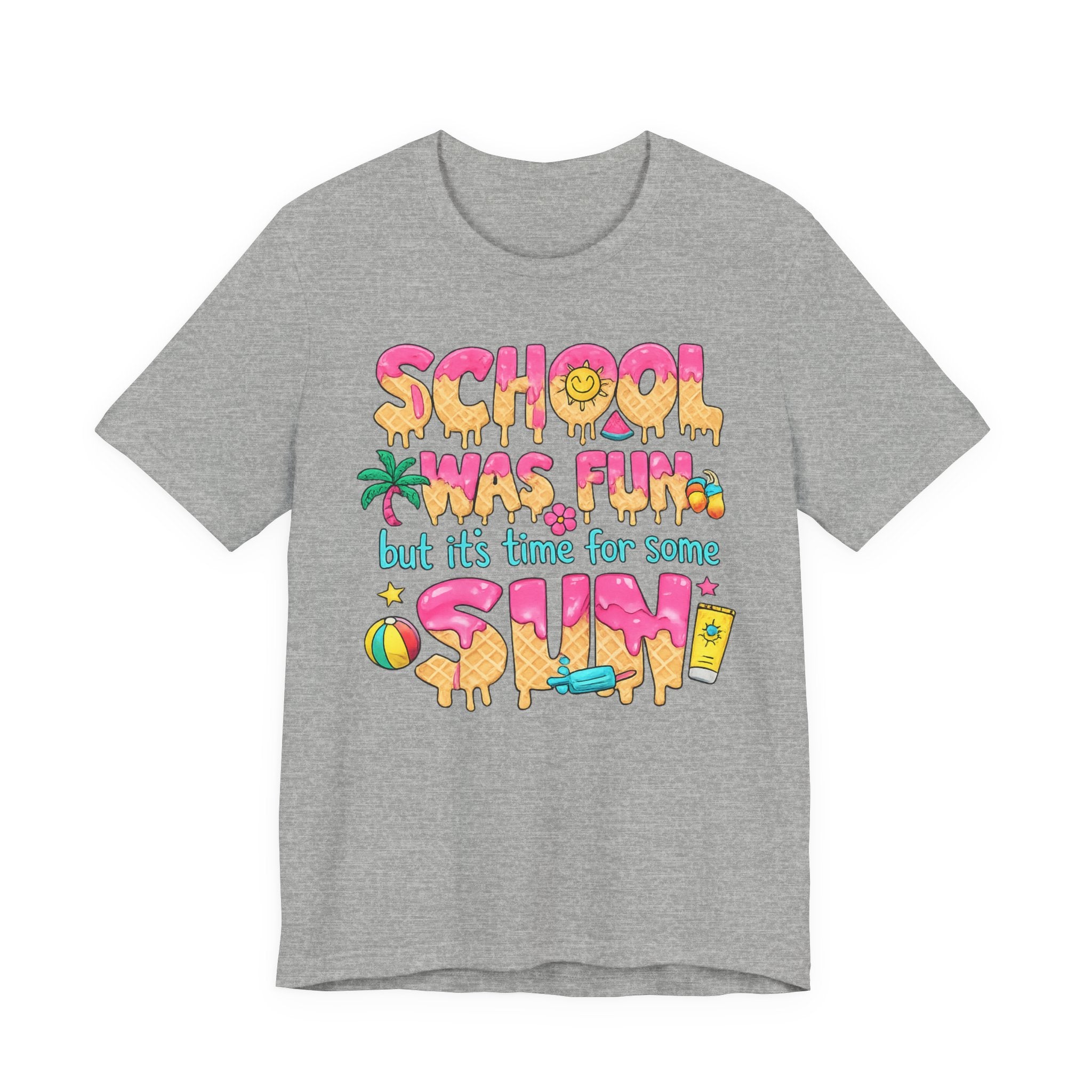 School Was Fun — Retro Kids & Teacher Summer Graphic Tee